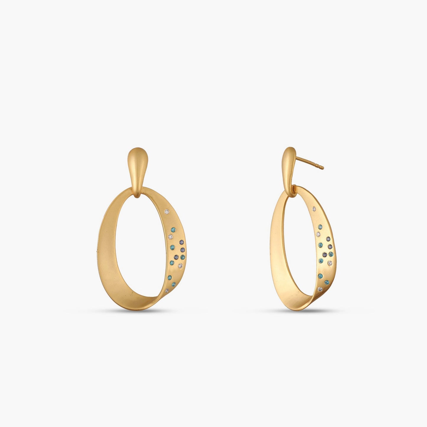 Coastline Orbelle Silver Drop Earrings