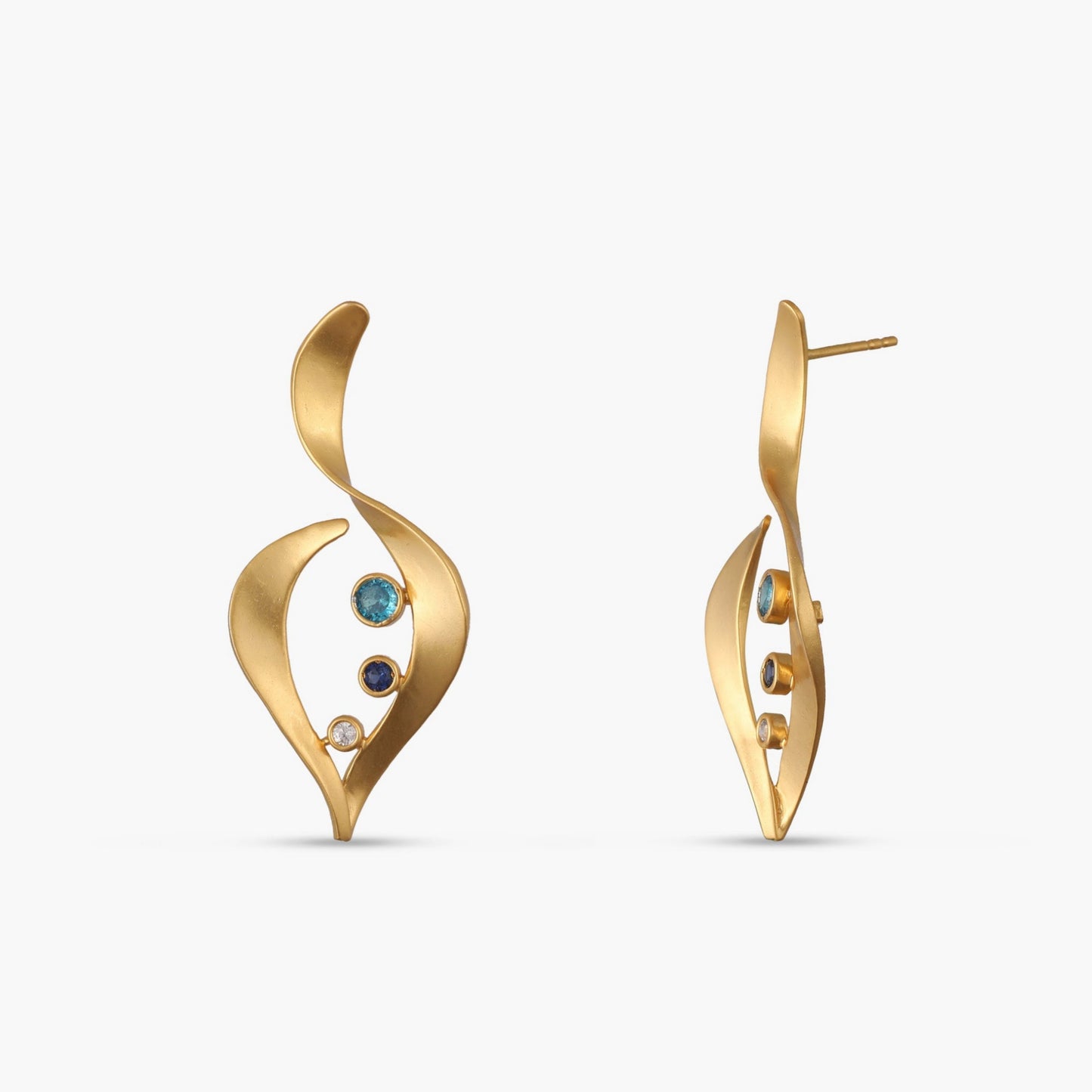 Coastline Solstice Silver Drop Earrings