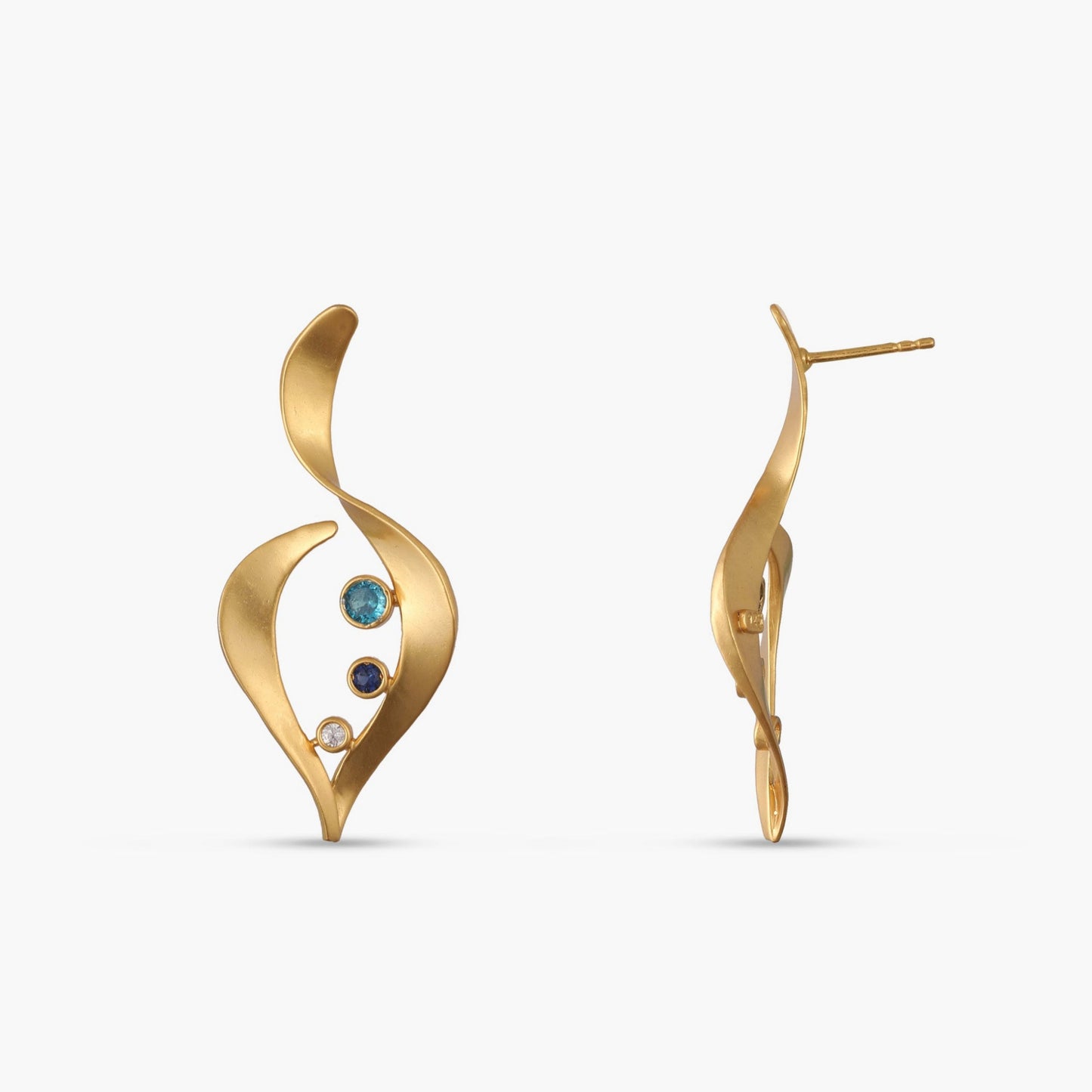 Coastline Solstice Silver Drop Earrings