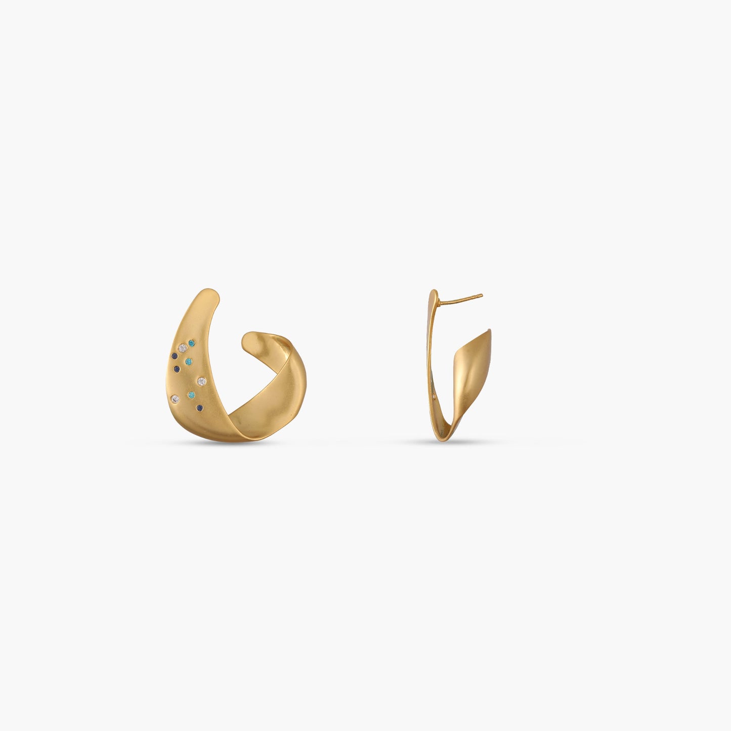 Coastline Verta Silver Hoop Earrings