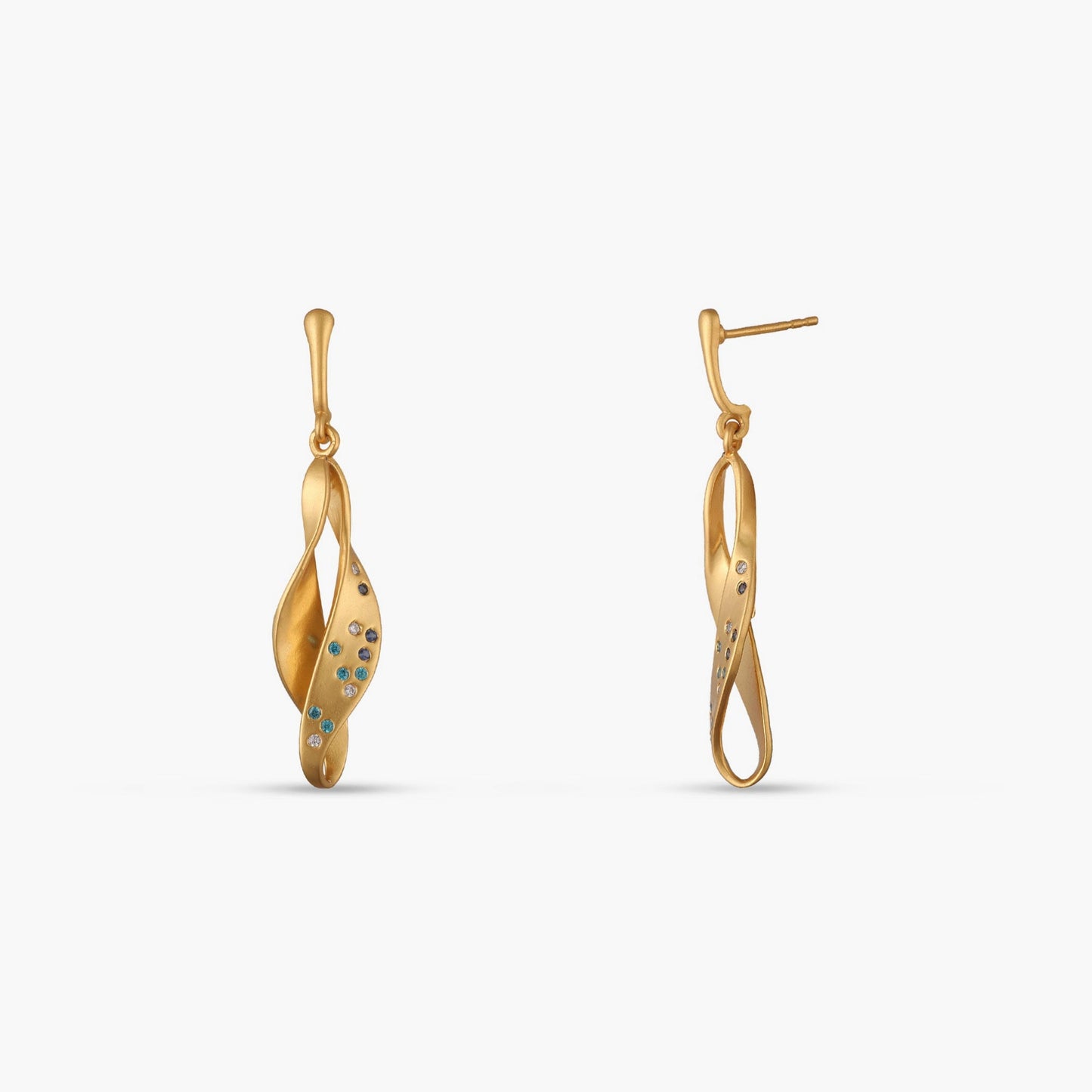 Coastline Cascade Silver Drop Earring