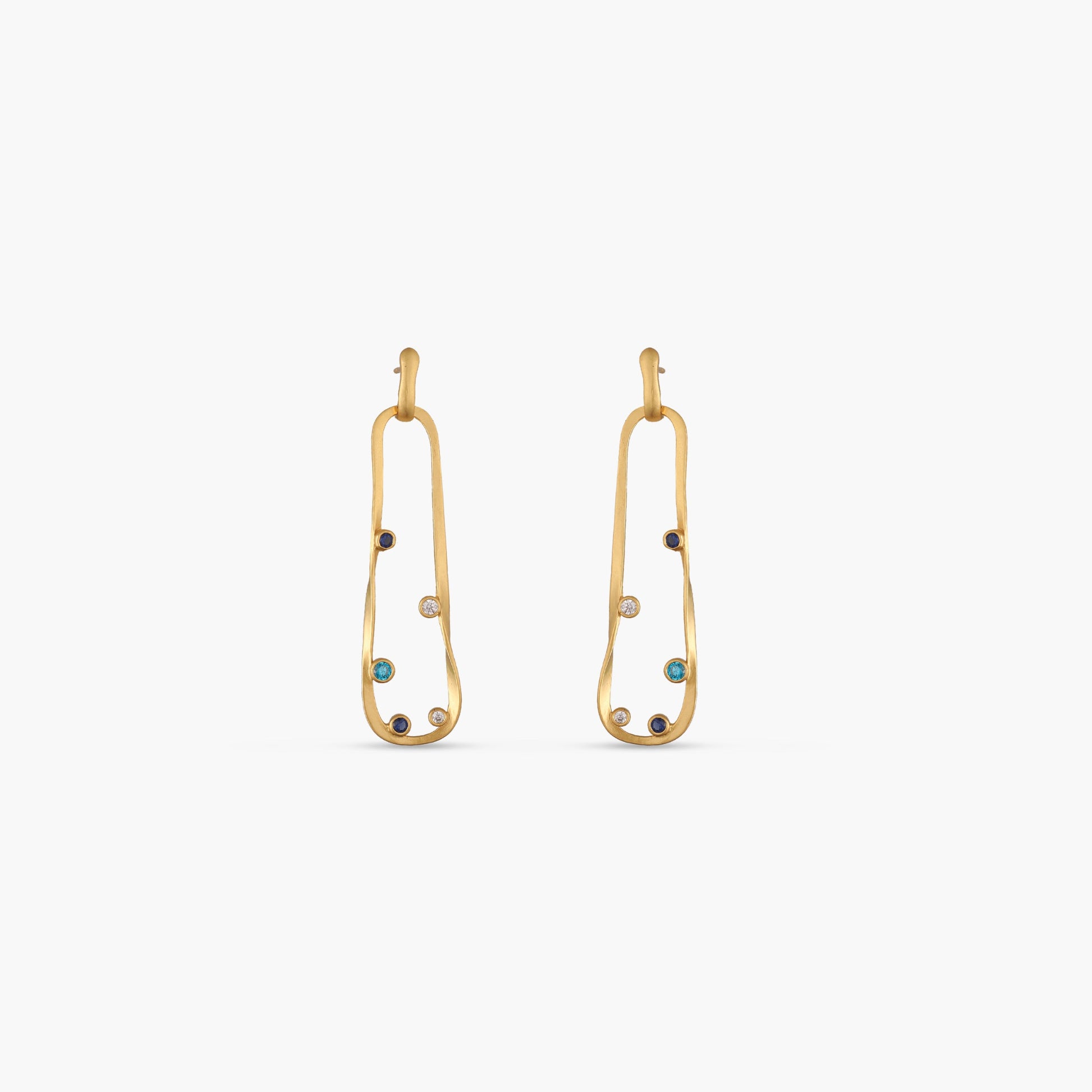 Coastline Tranquil Silver Drop Earrings