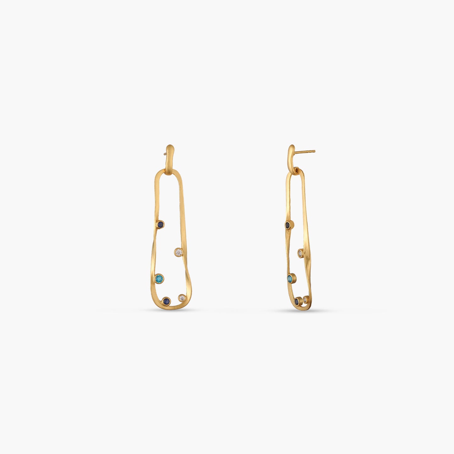 Coastline Tranquil Silver Drop Earrings