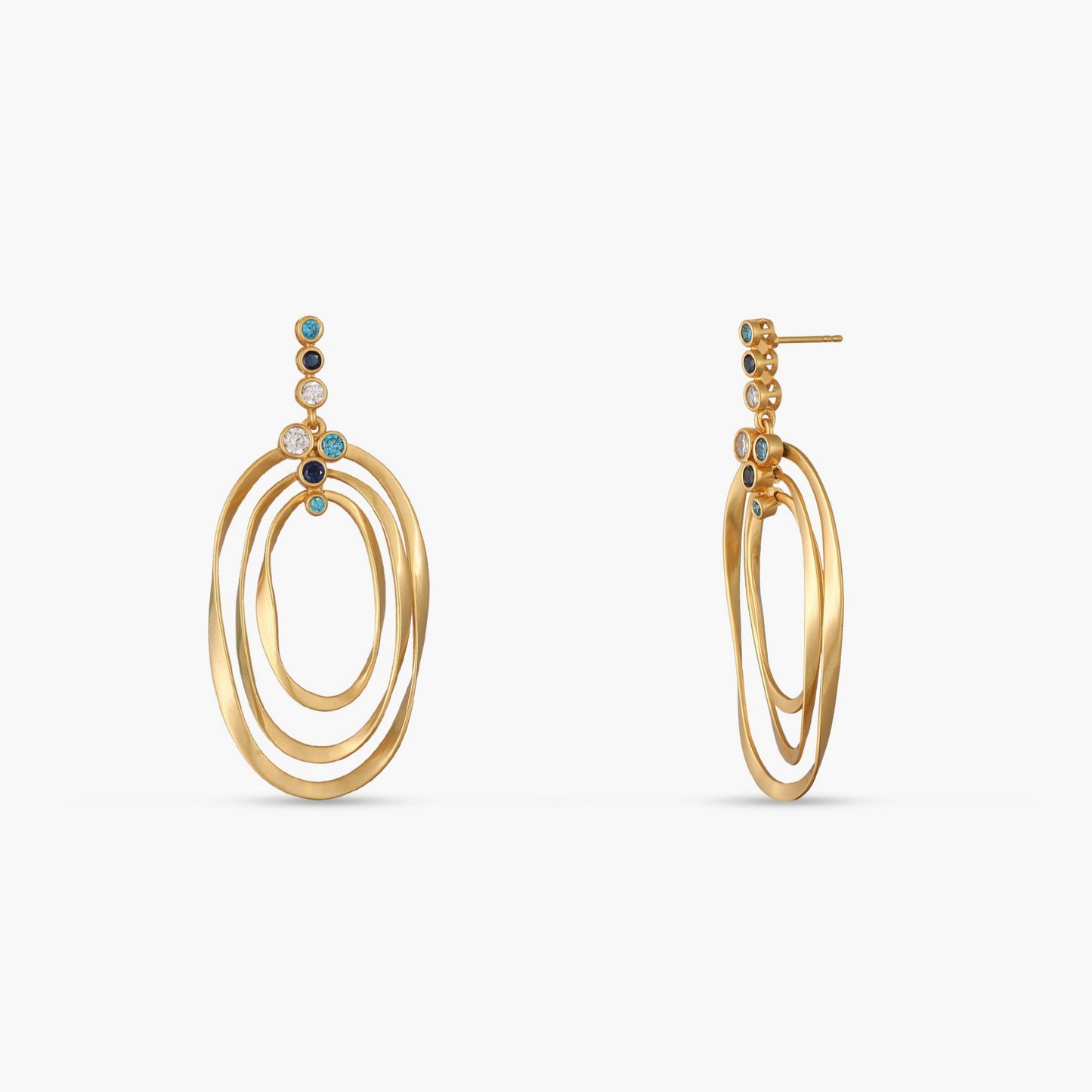 Coastline Mael Silver Drop Earrings