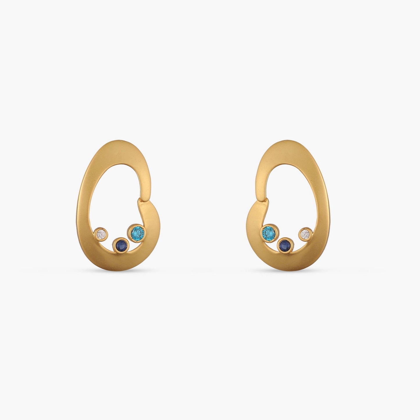 Coastline Nira Silver Stud Earrings
