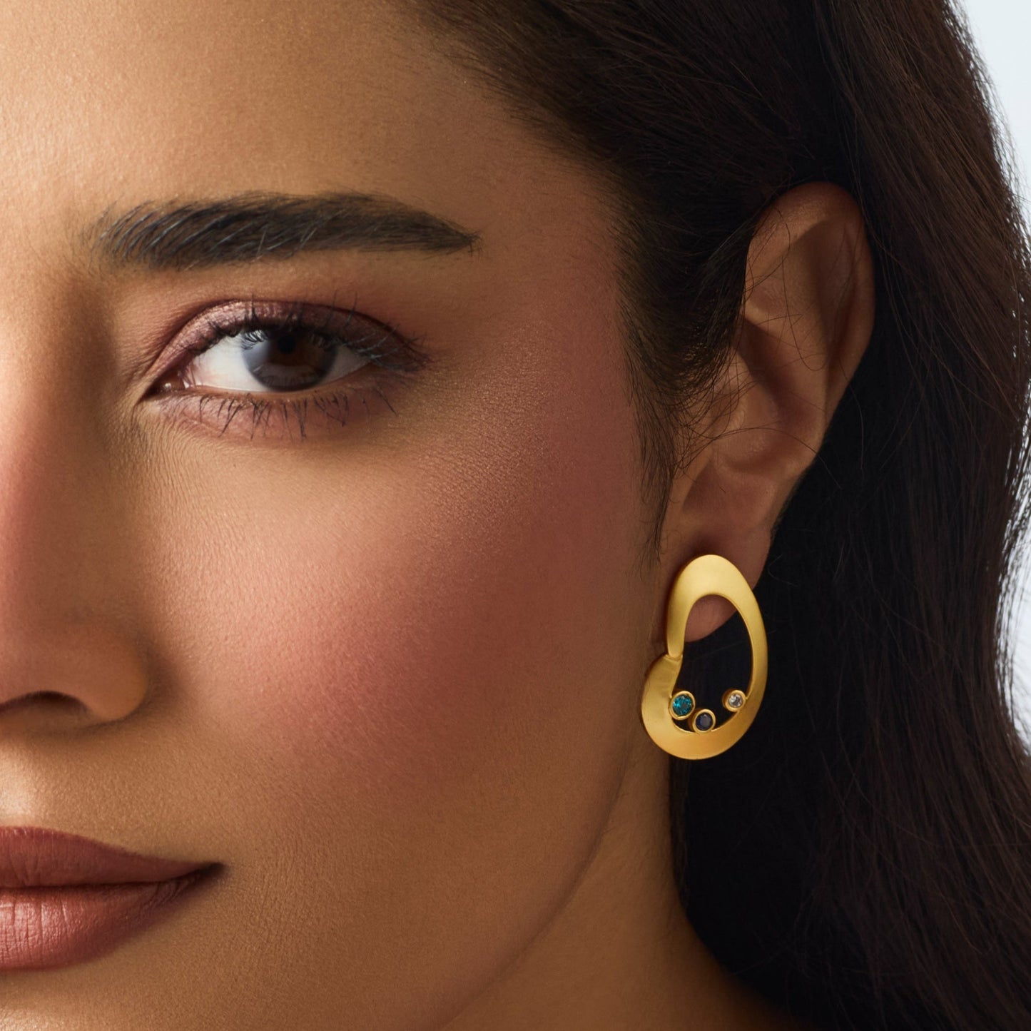Coastline Nira Silver Stud Earrings