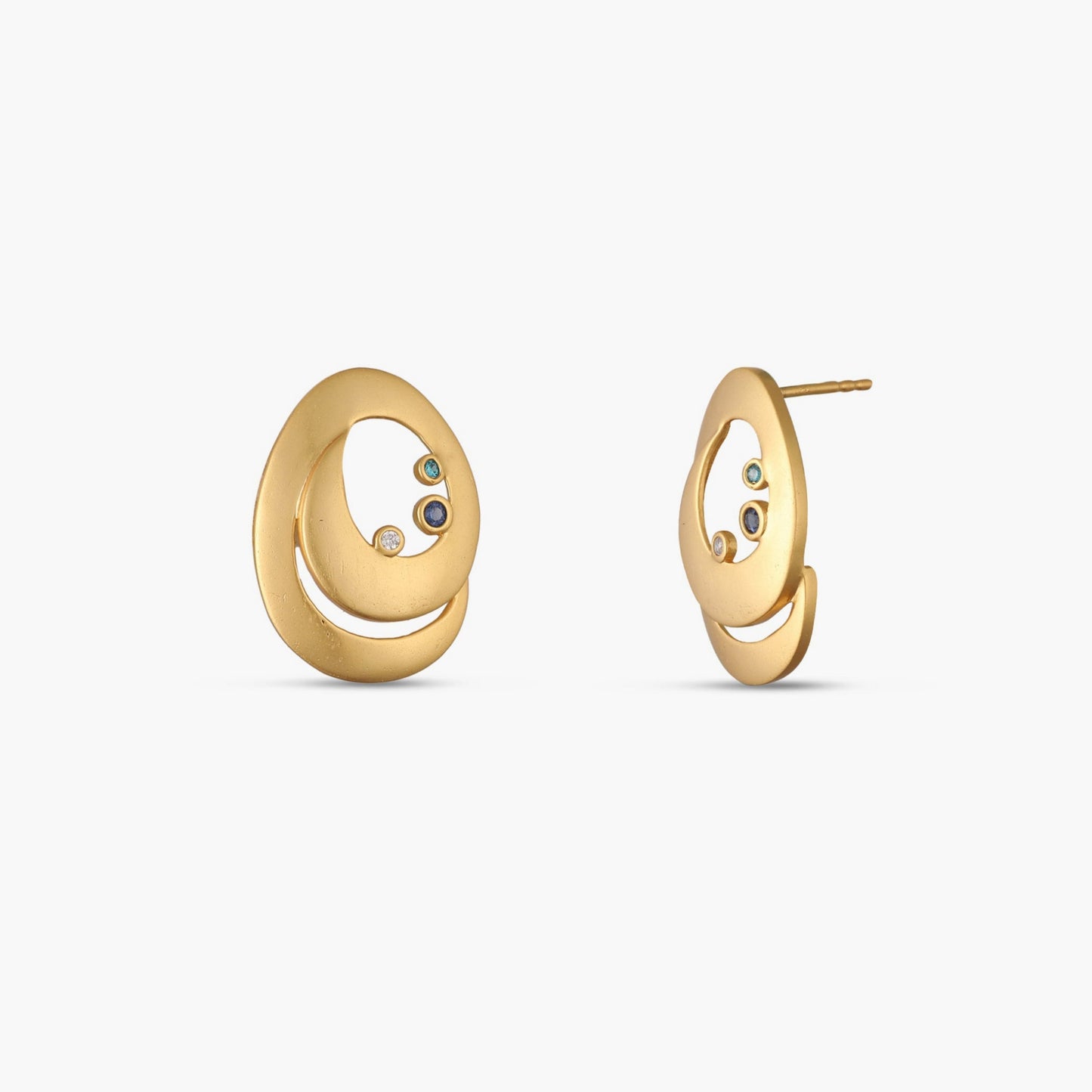 Coastline Cove Silver Stud Earrings