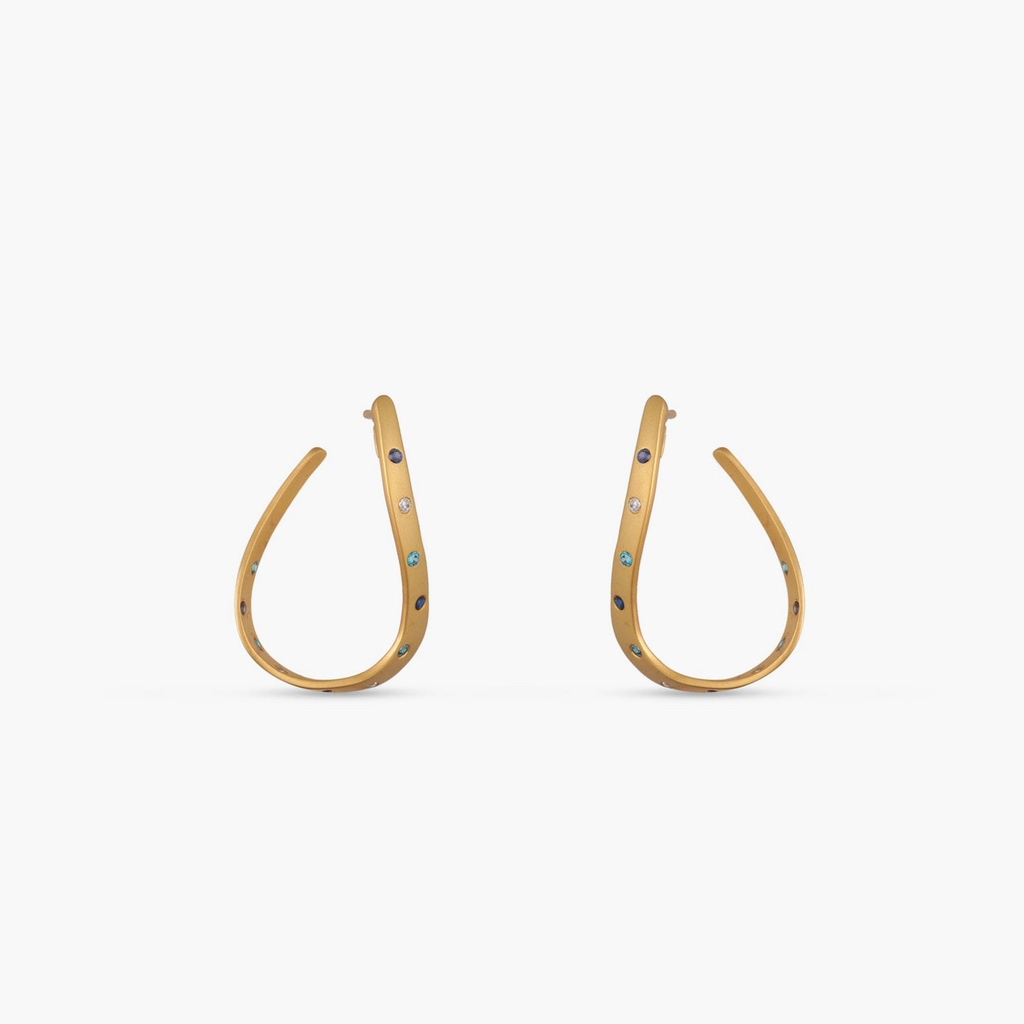 Coastline Elva Silver Hoop Earrings