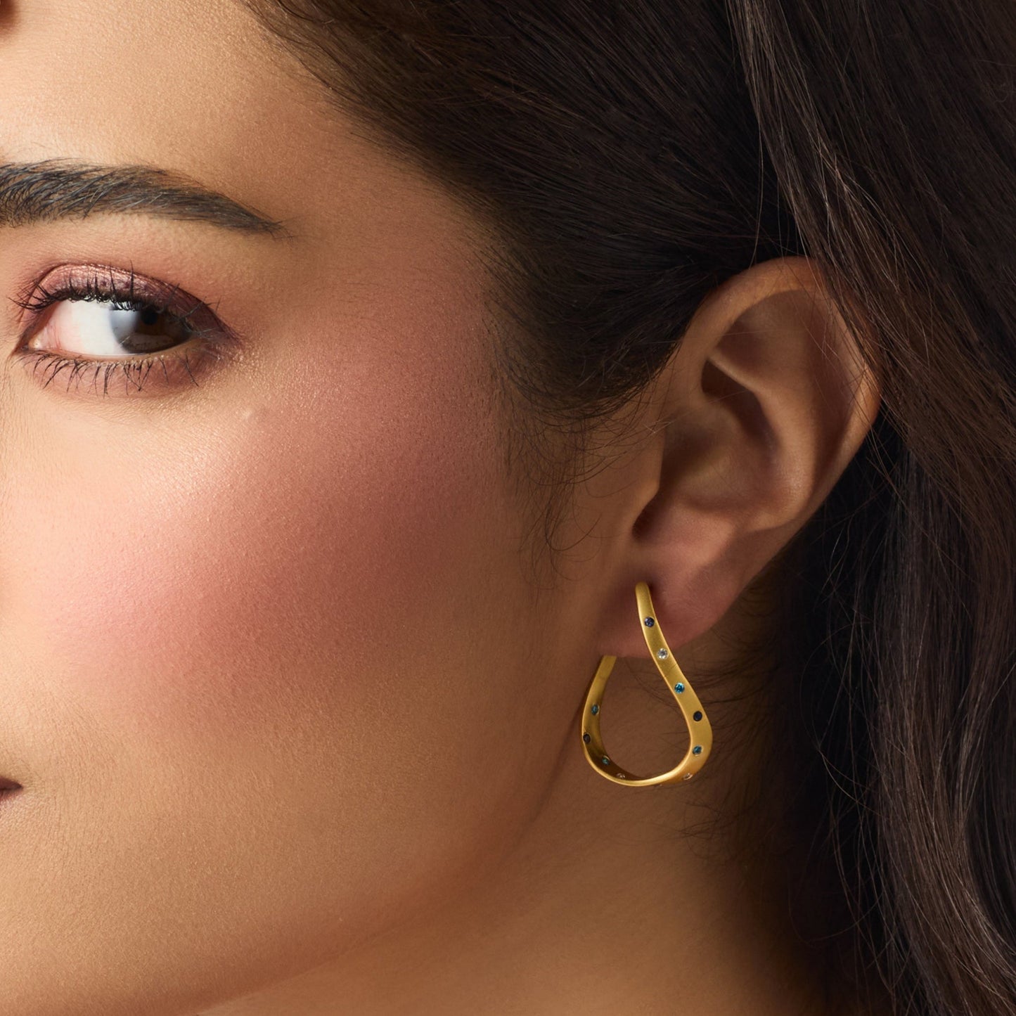 Coastline Elva Silver Hoop Earrings
