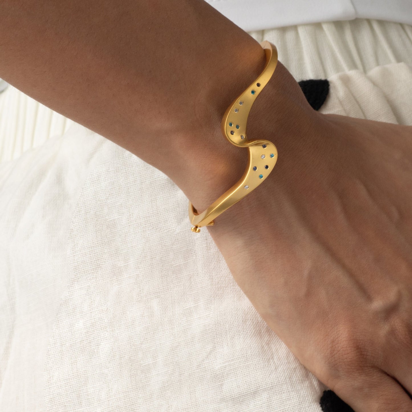 Coastline Drift Silver Bracelet