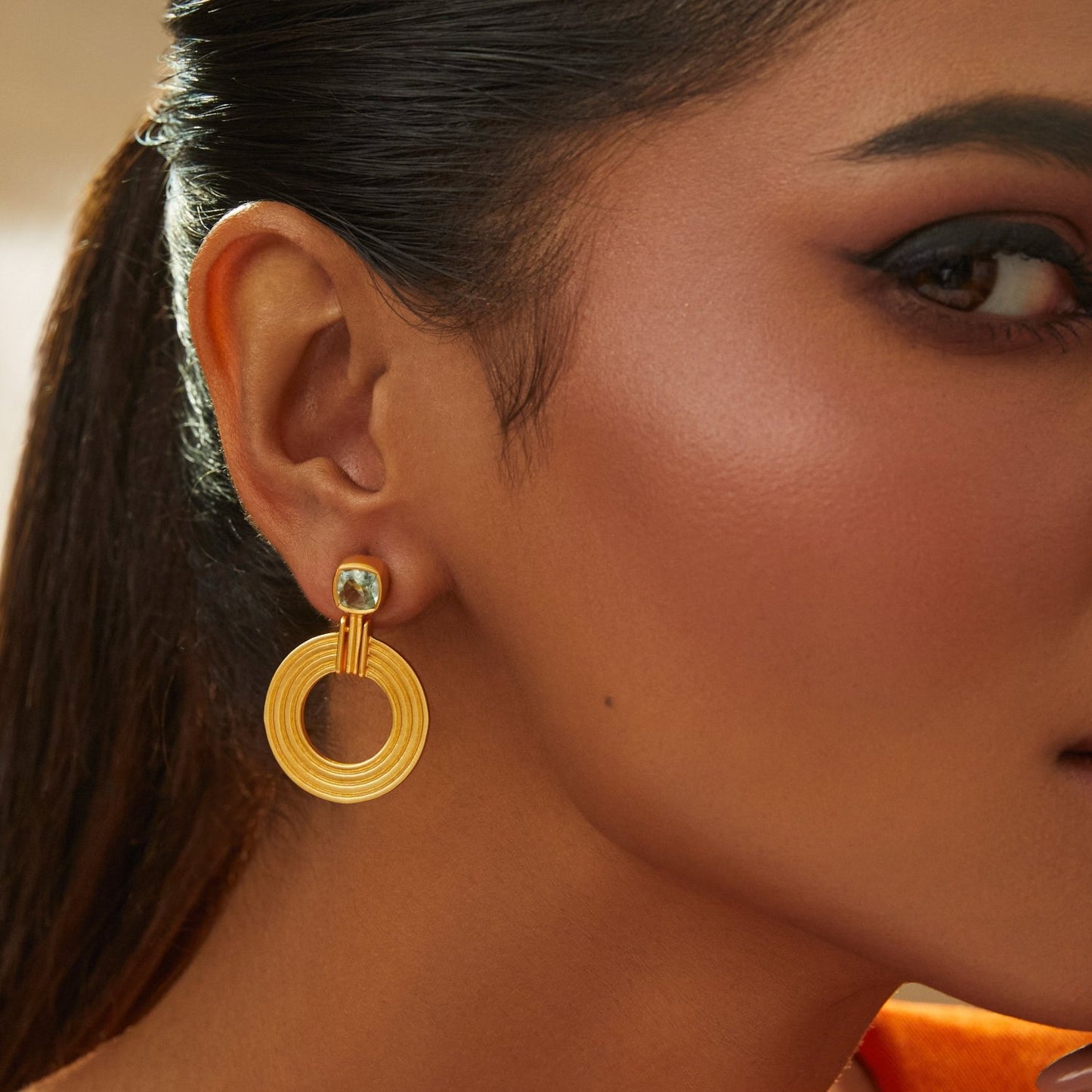 Dune Rings Silver Drop Earring