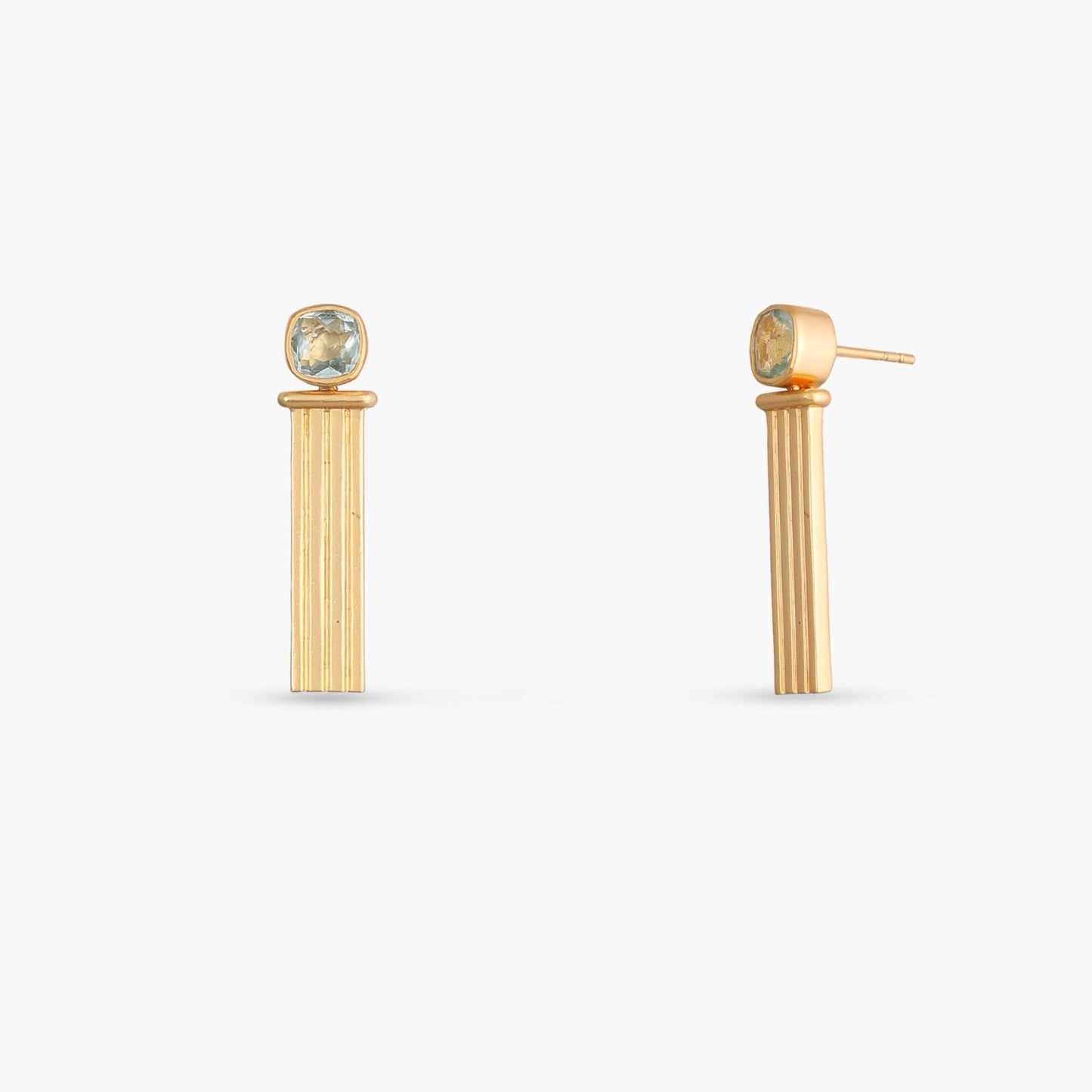 Dune Gold plated Silver Drop Earrings