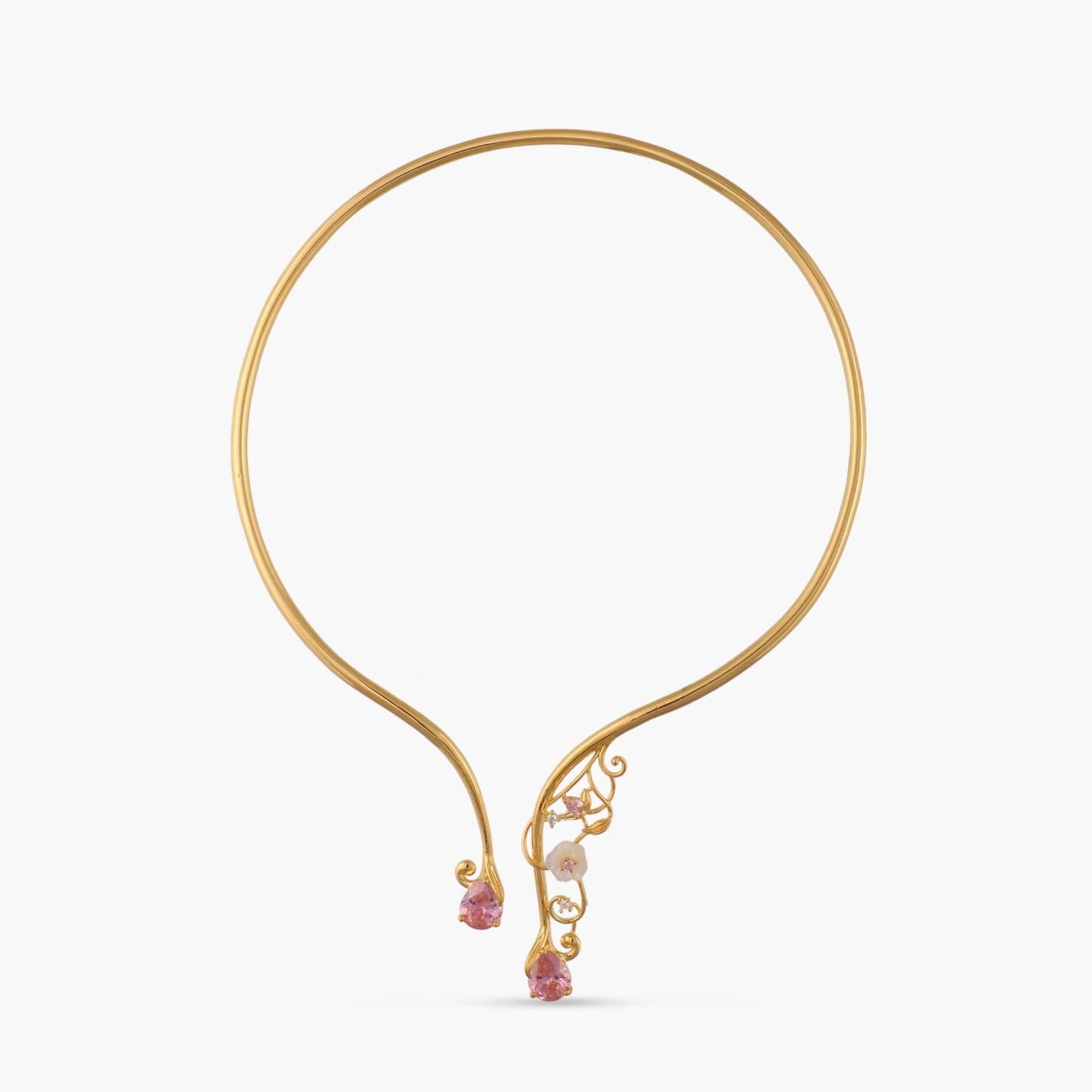 Blossom Veil Dewy Silver Hasli Necklace