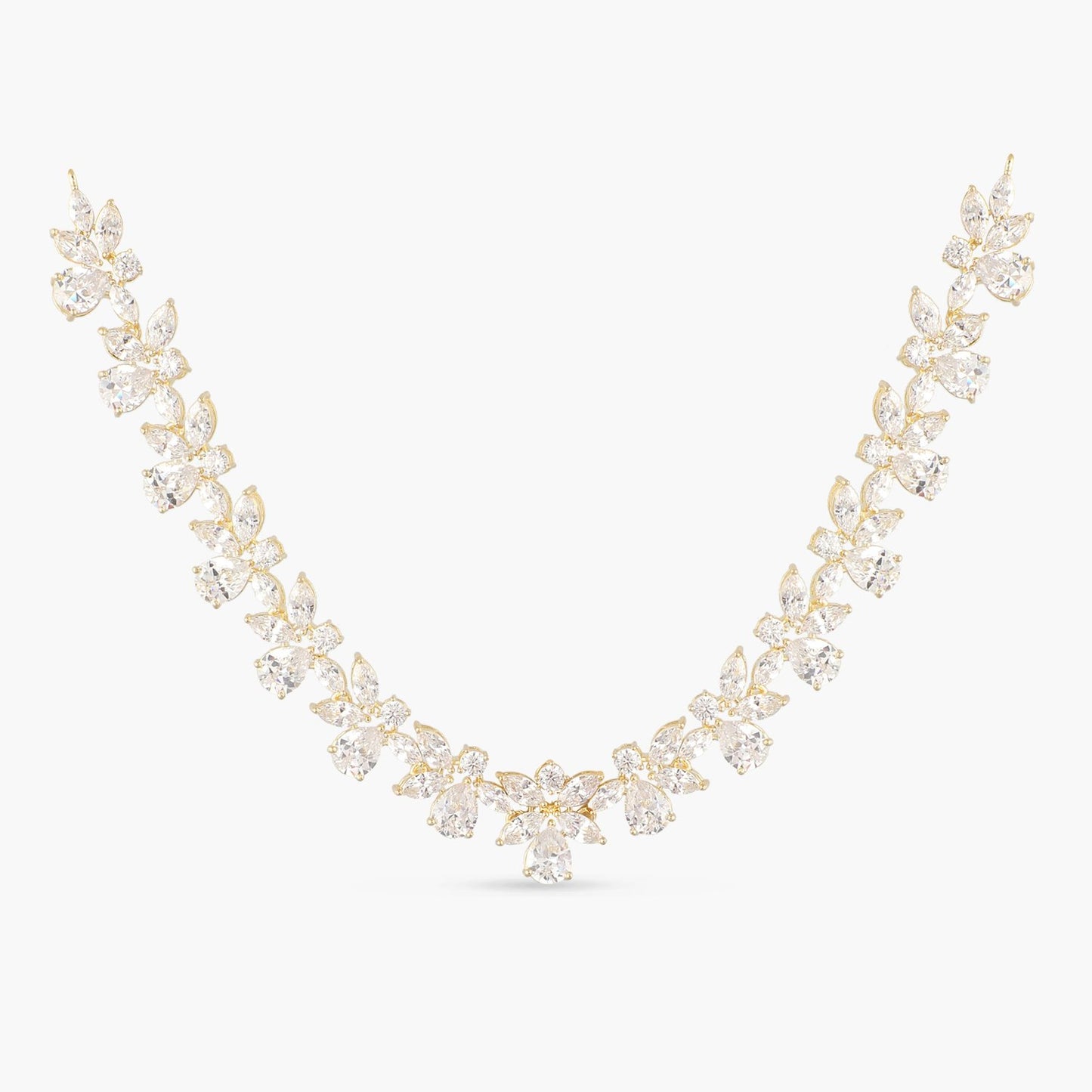 Fiorella CZ Silver Necklace