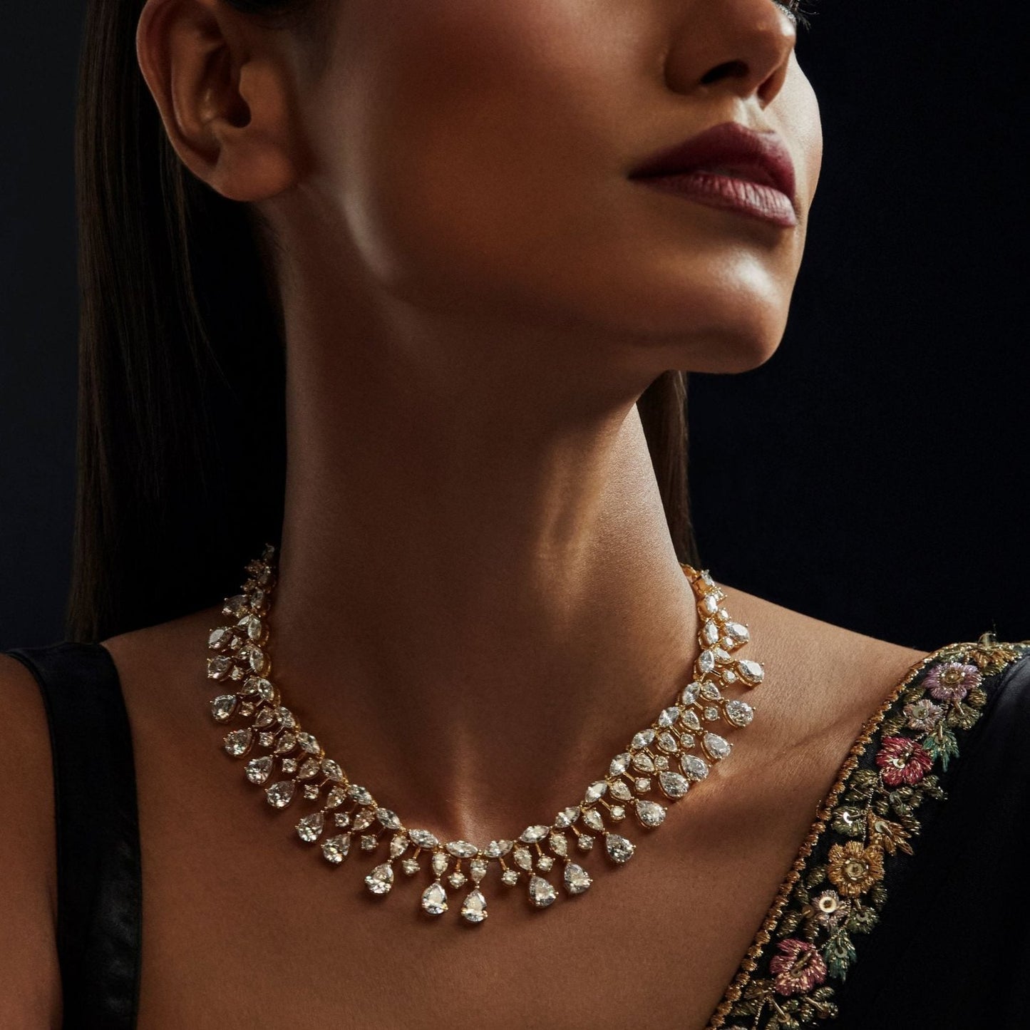 Seraphina CZ Silver Necklace