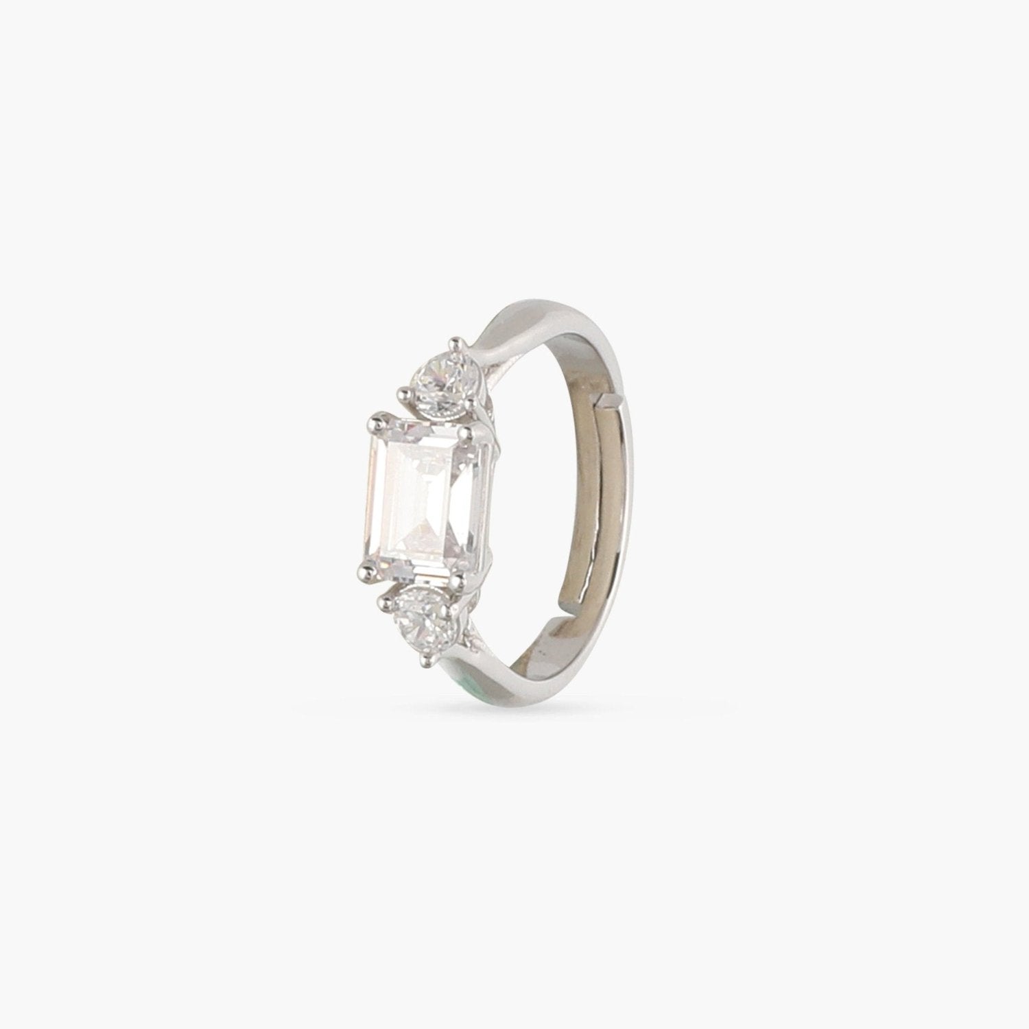 Aure CZ Silver Ring