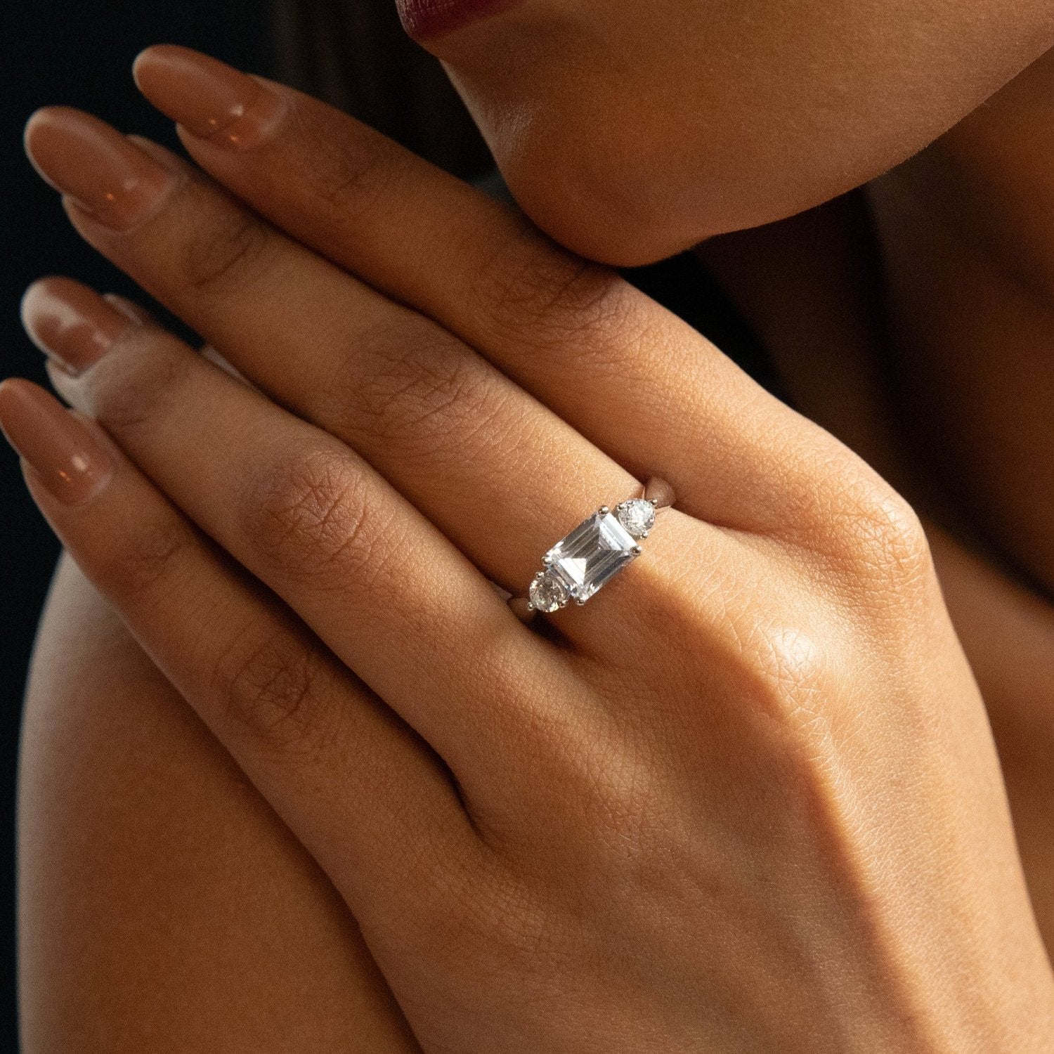 Aure CZ Silver Ring
