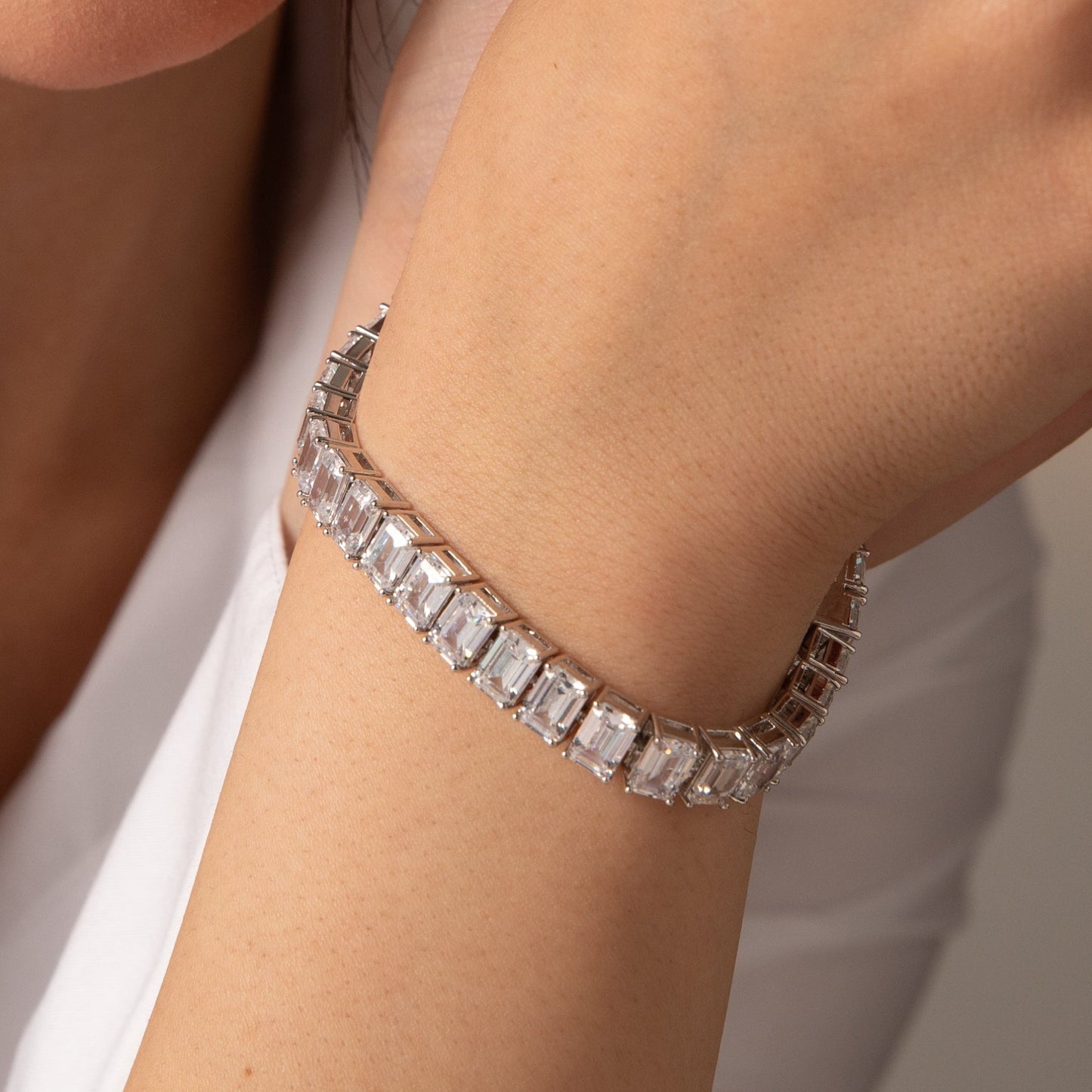 Classic CZ Silver Tennis Bracelet