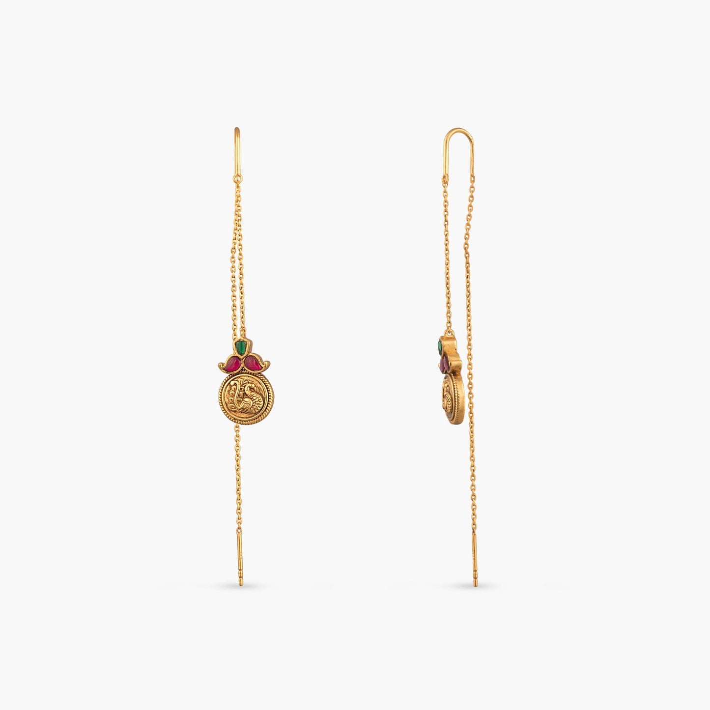 Nyra Silver Threader Earrings