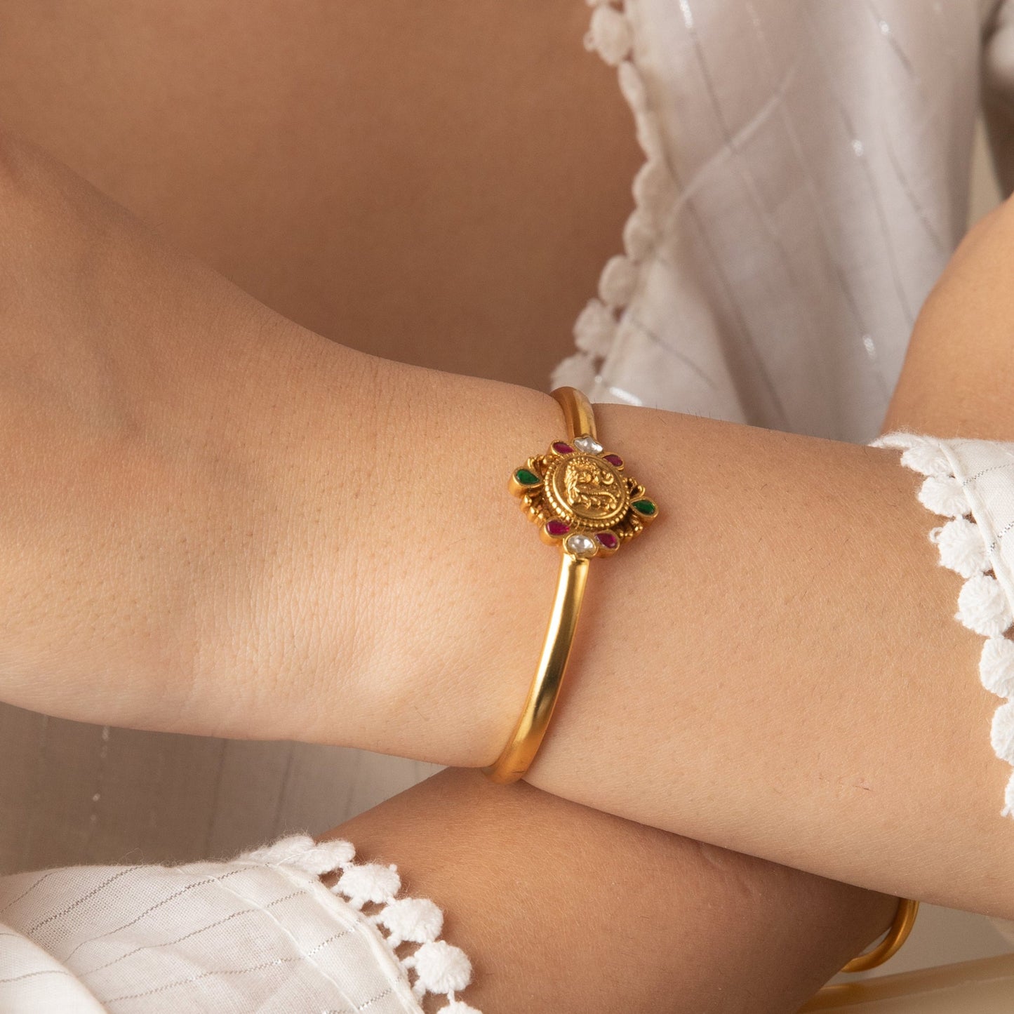 Ishani Coin Silver Bracelet