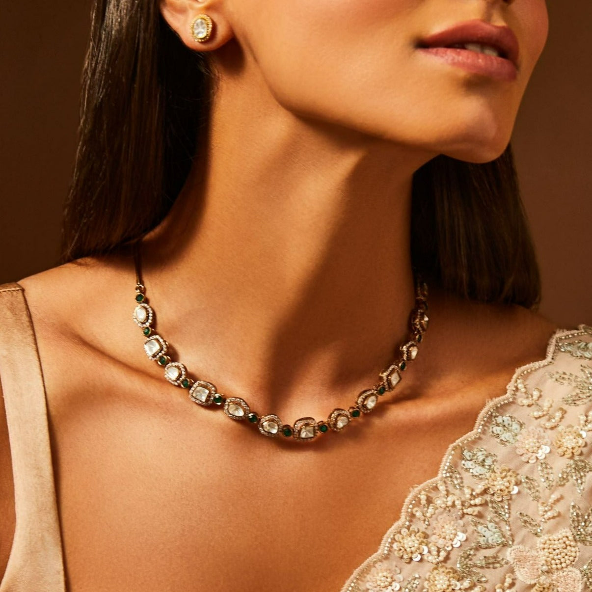 Serenade of Gems Moissanite Silver Necklace