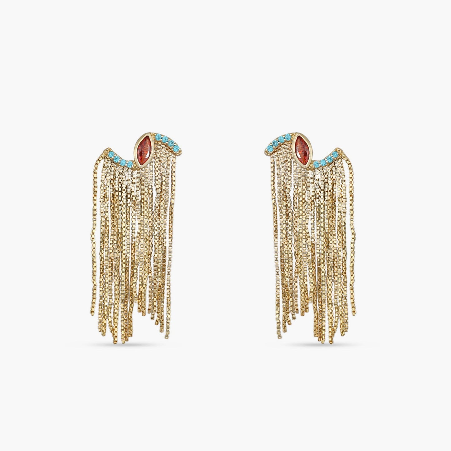 Fringe Aurelia Gold Plated Silver Earrings