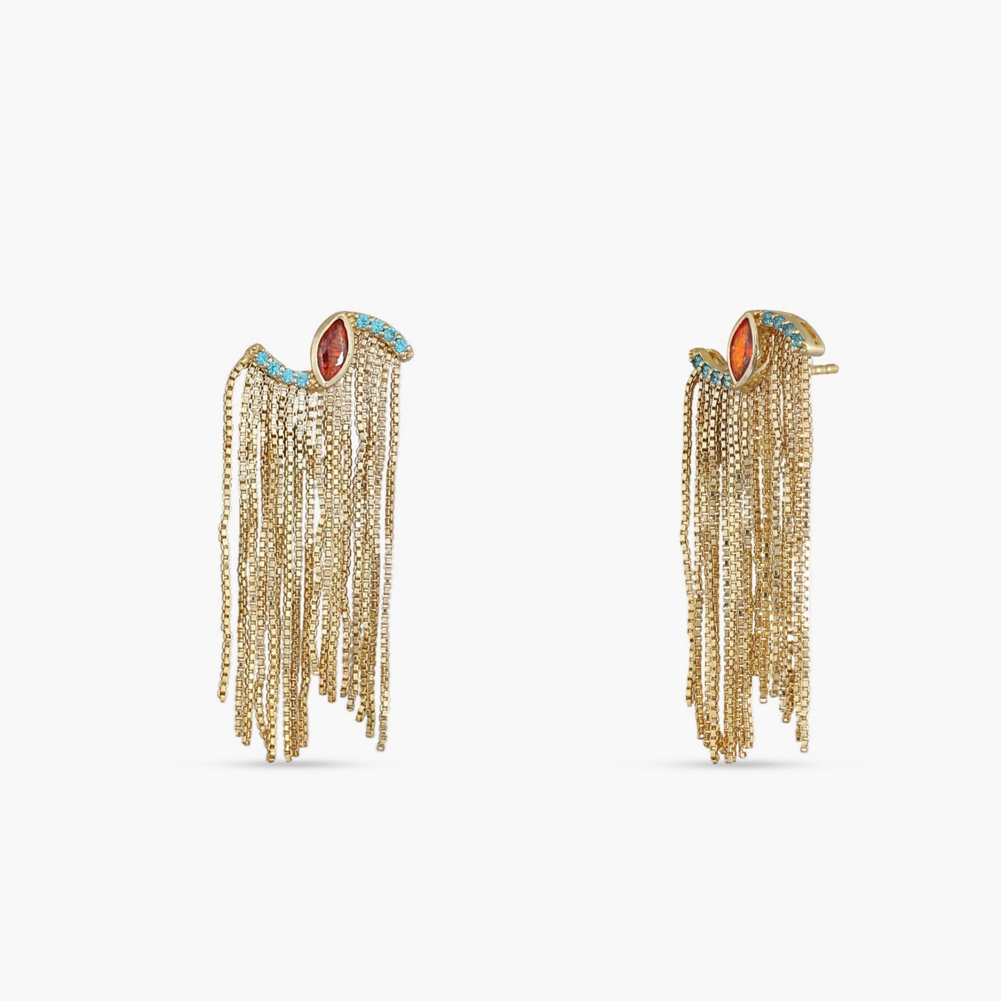 Fringe Aurelia Gold Plated Silver Earrings