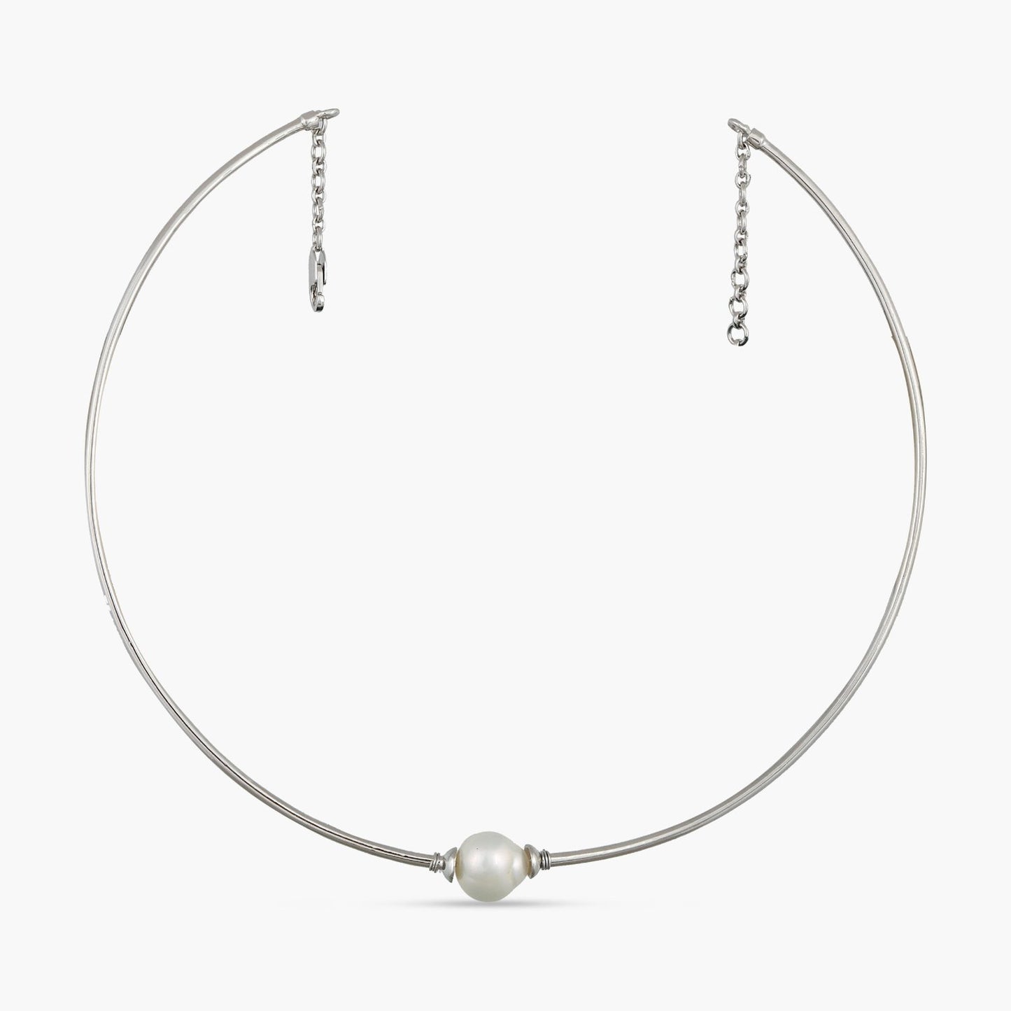 Seraphina Pearl Hasli Silver Necklace