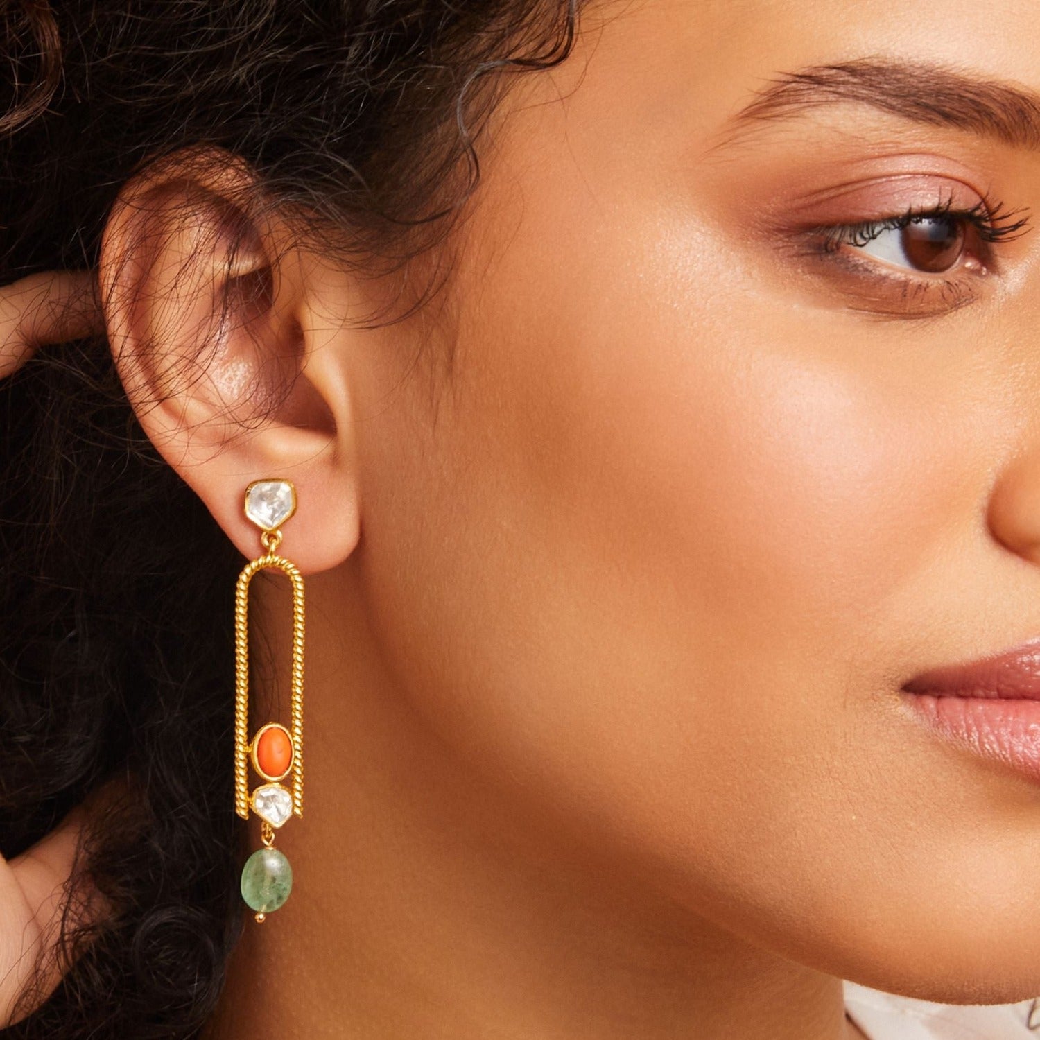 Oceanic Weavers Sleek Silver Drop Earrings