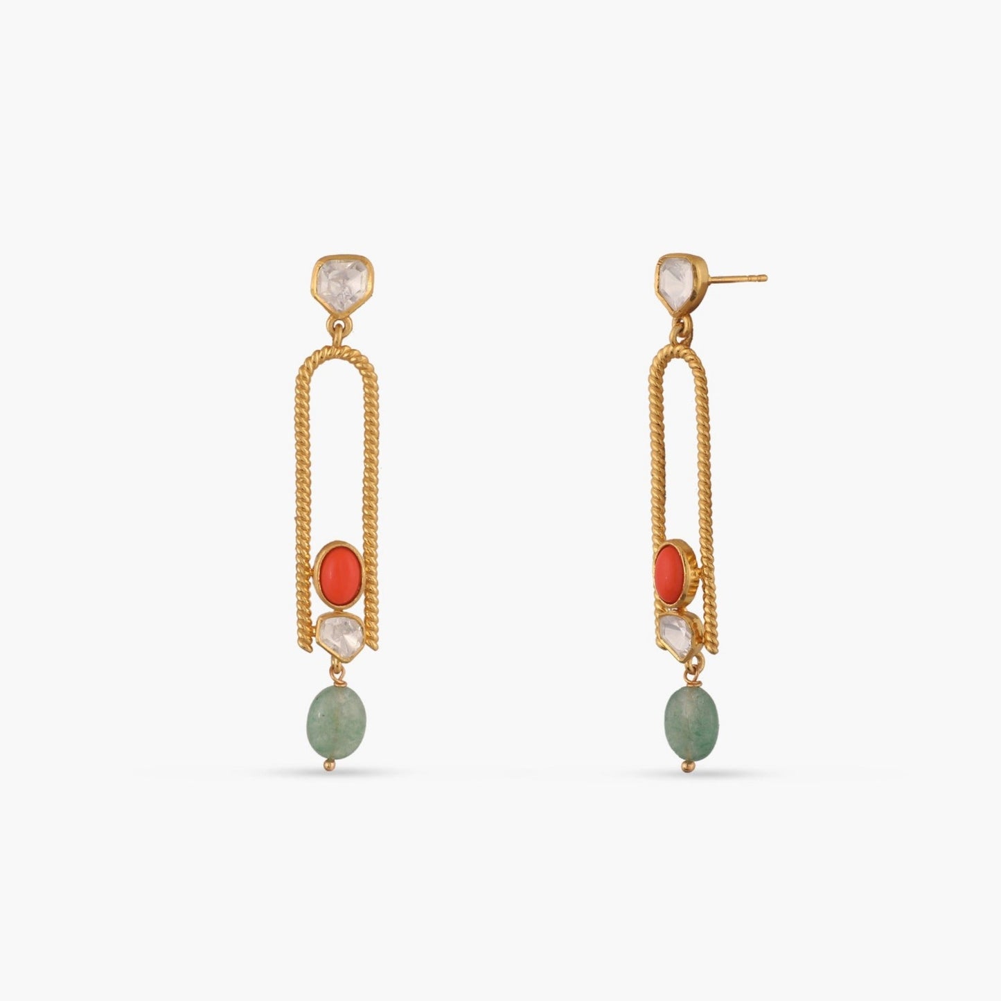 Oceanic Weavers Sleek Silver Drop Earrings