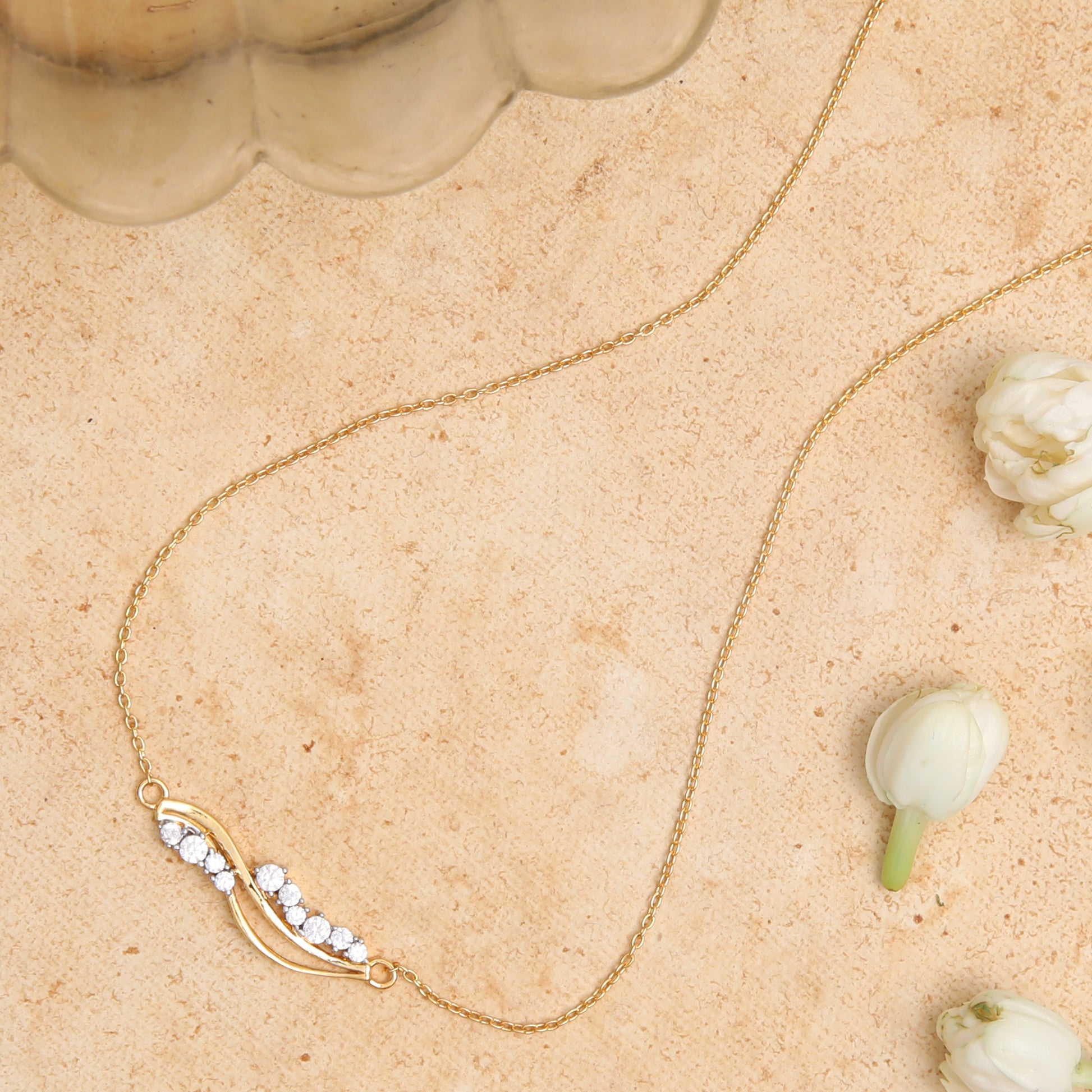 Eternal Spar CZ Silver Pendant Necklace