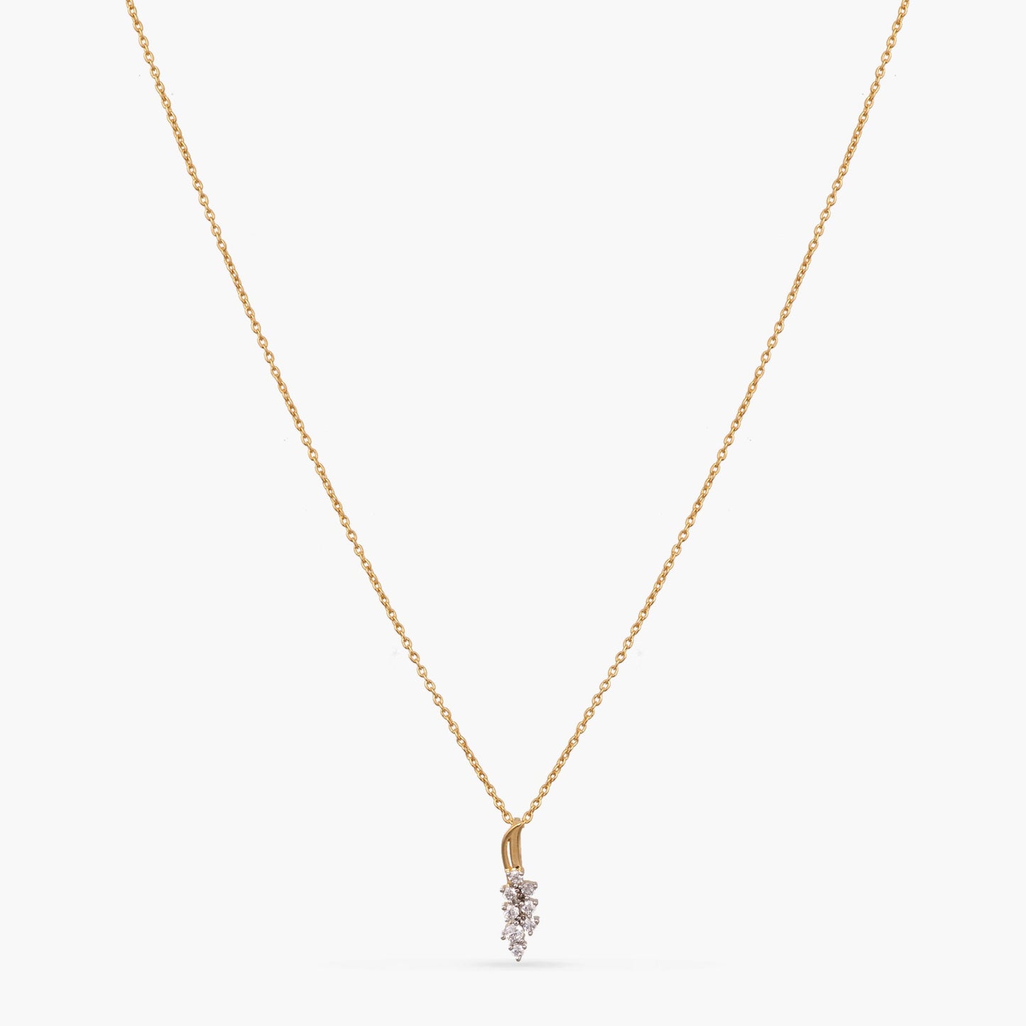 Lunea CZ Silver Pendant Necklace