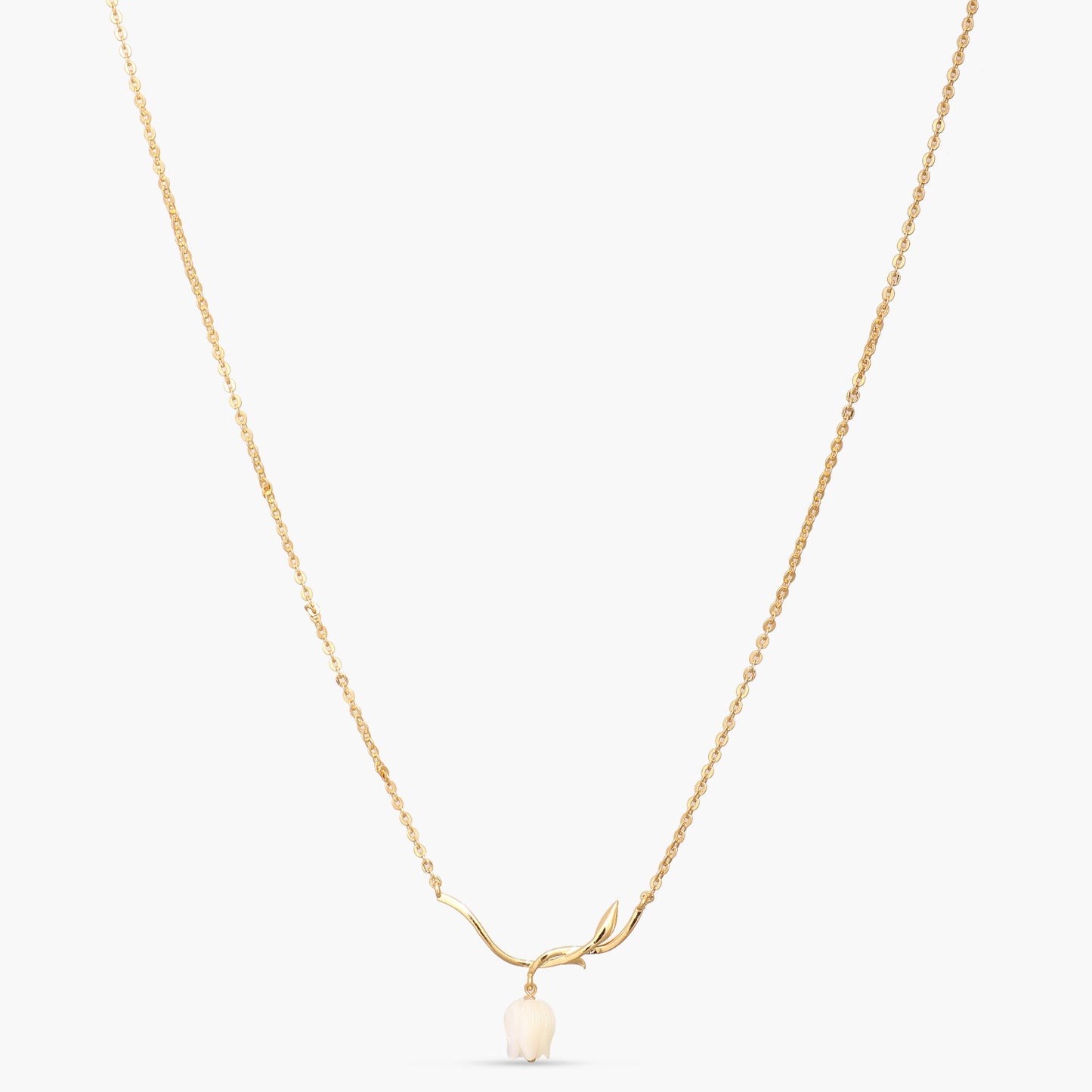 Tulip Grace Silver Pendant Necklace