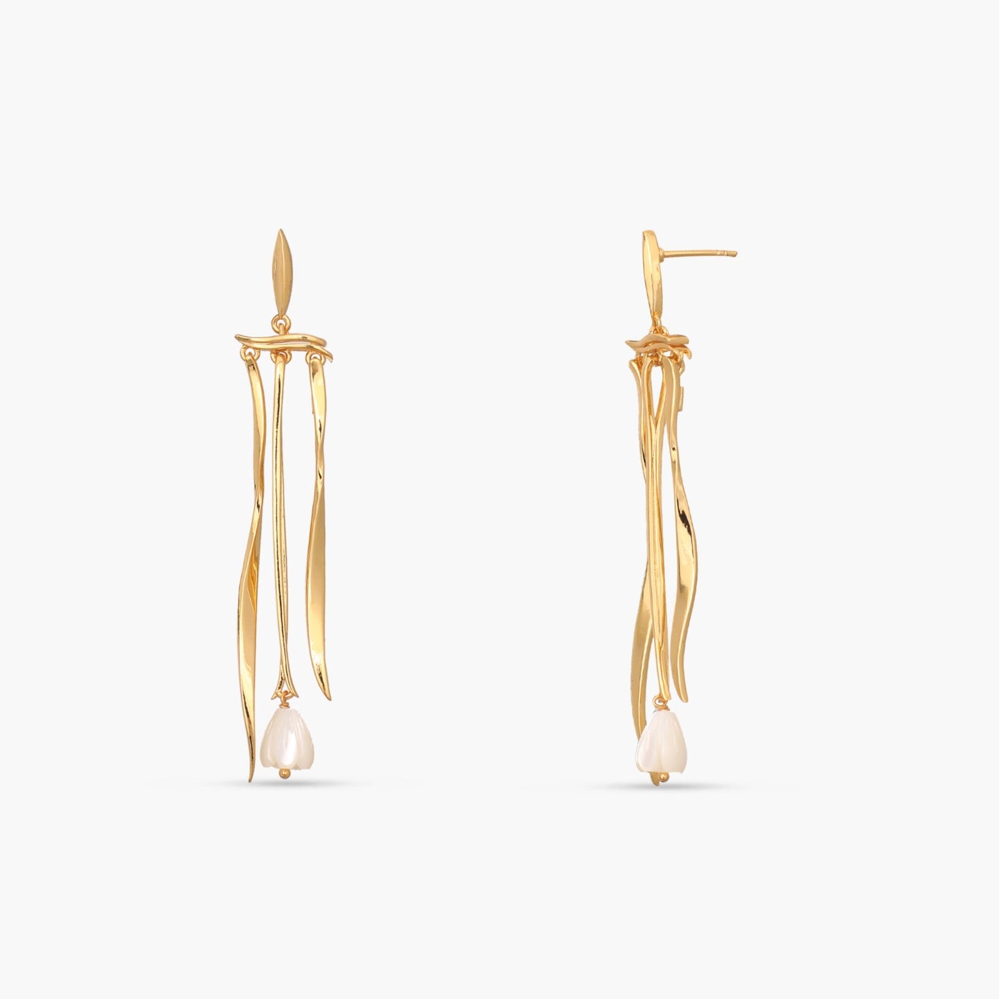 Tulip Breeze Silver Drop Earrings