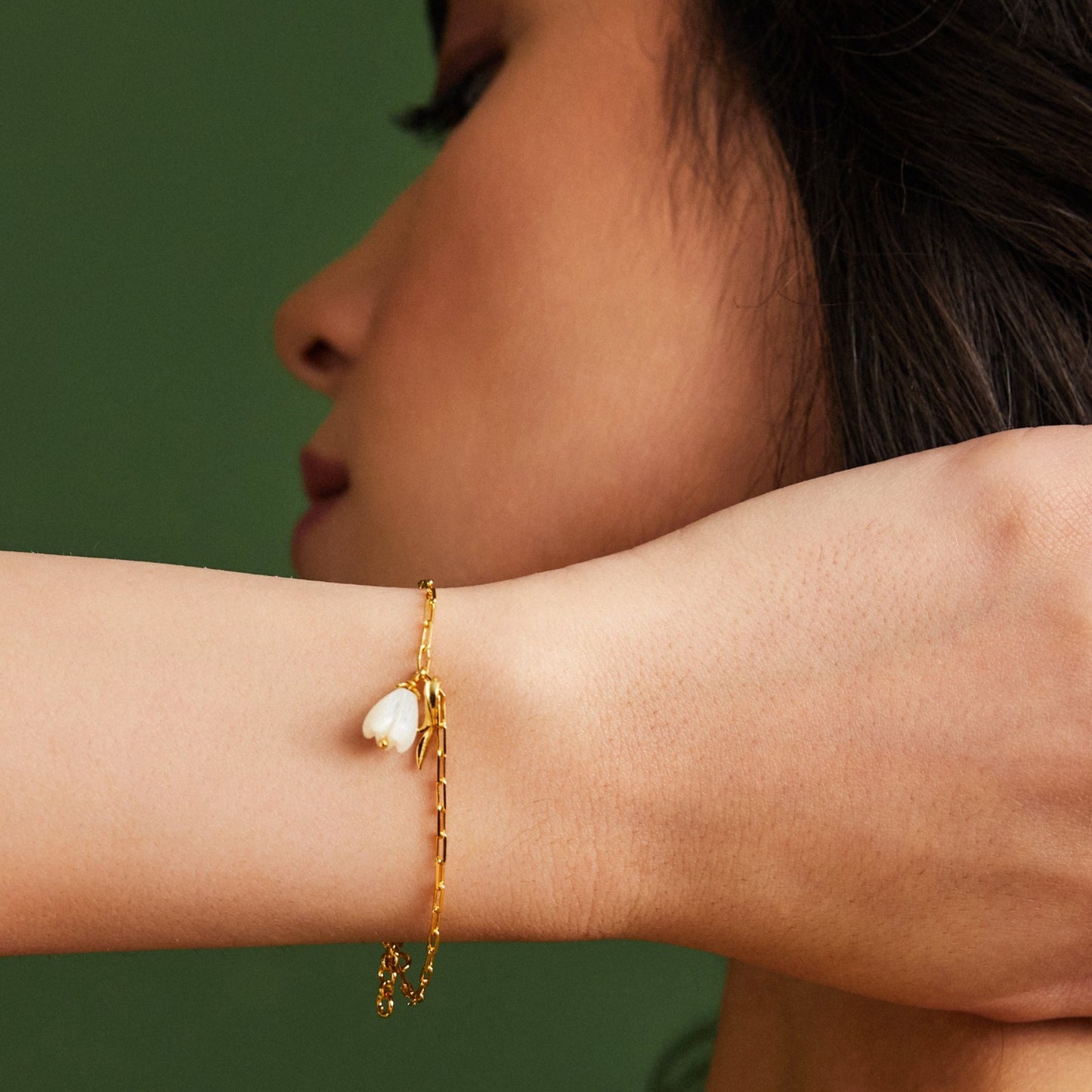 Tulip Daint Silver Bracelet