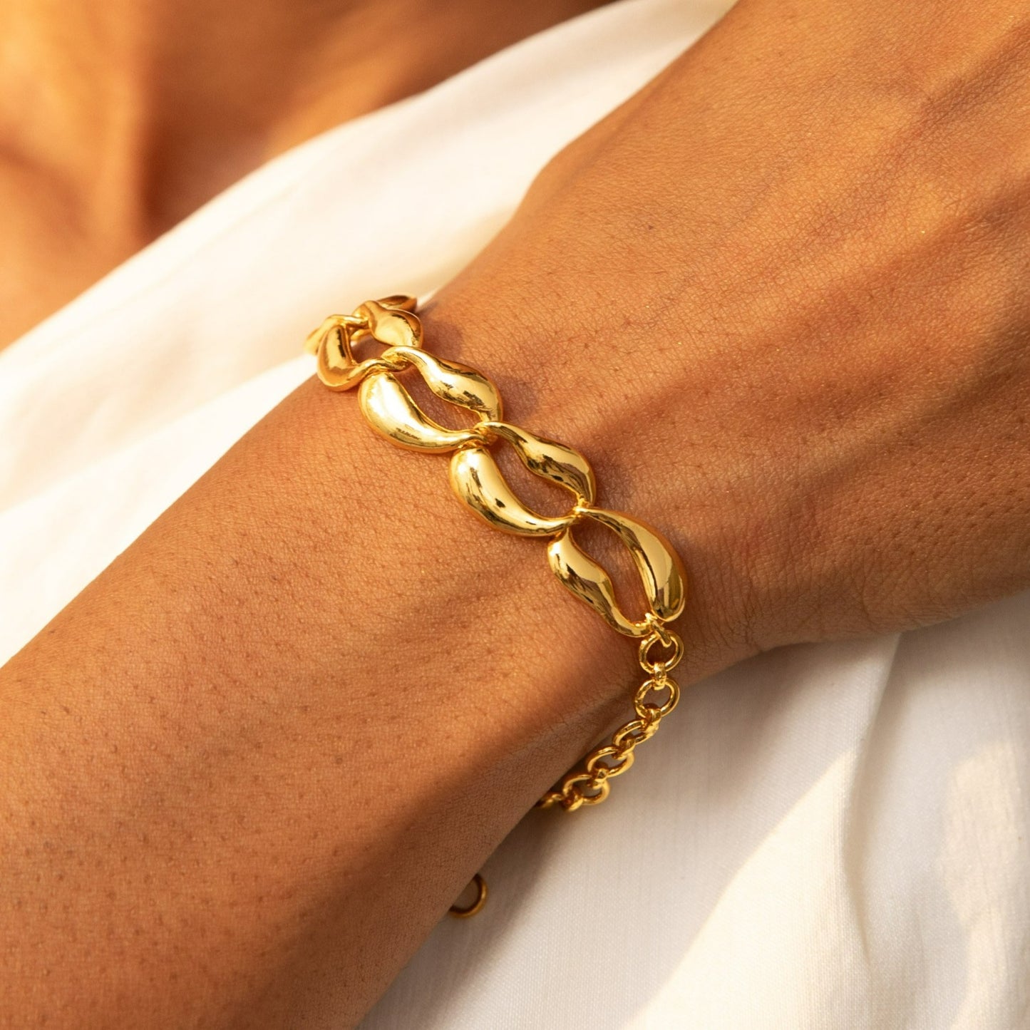 Sandscape Charm Silver Bracelet
