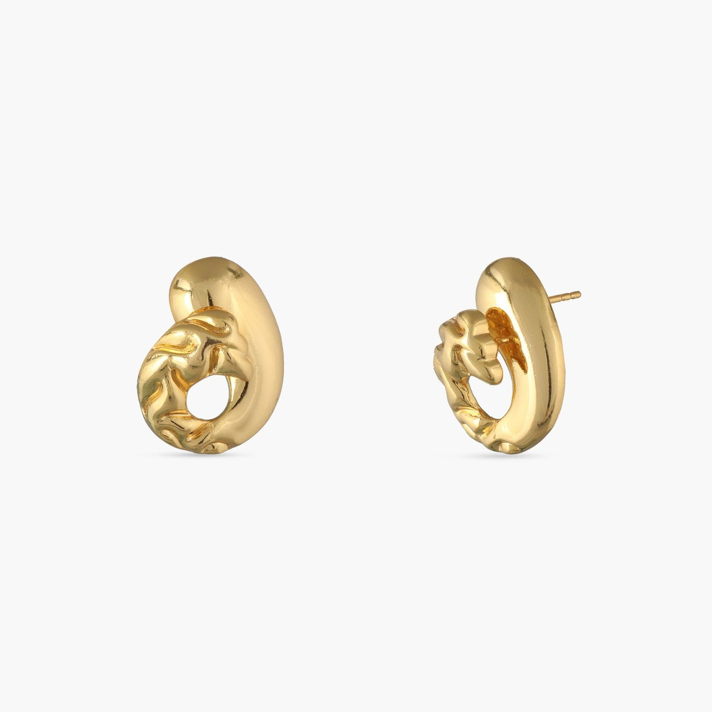 Sandscape Abstract Silver Stud Earrings