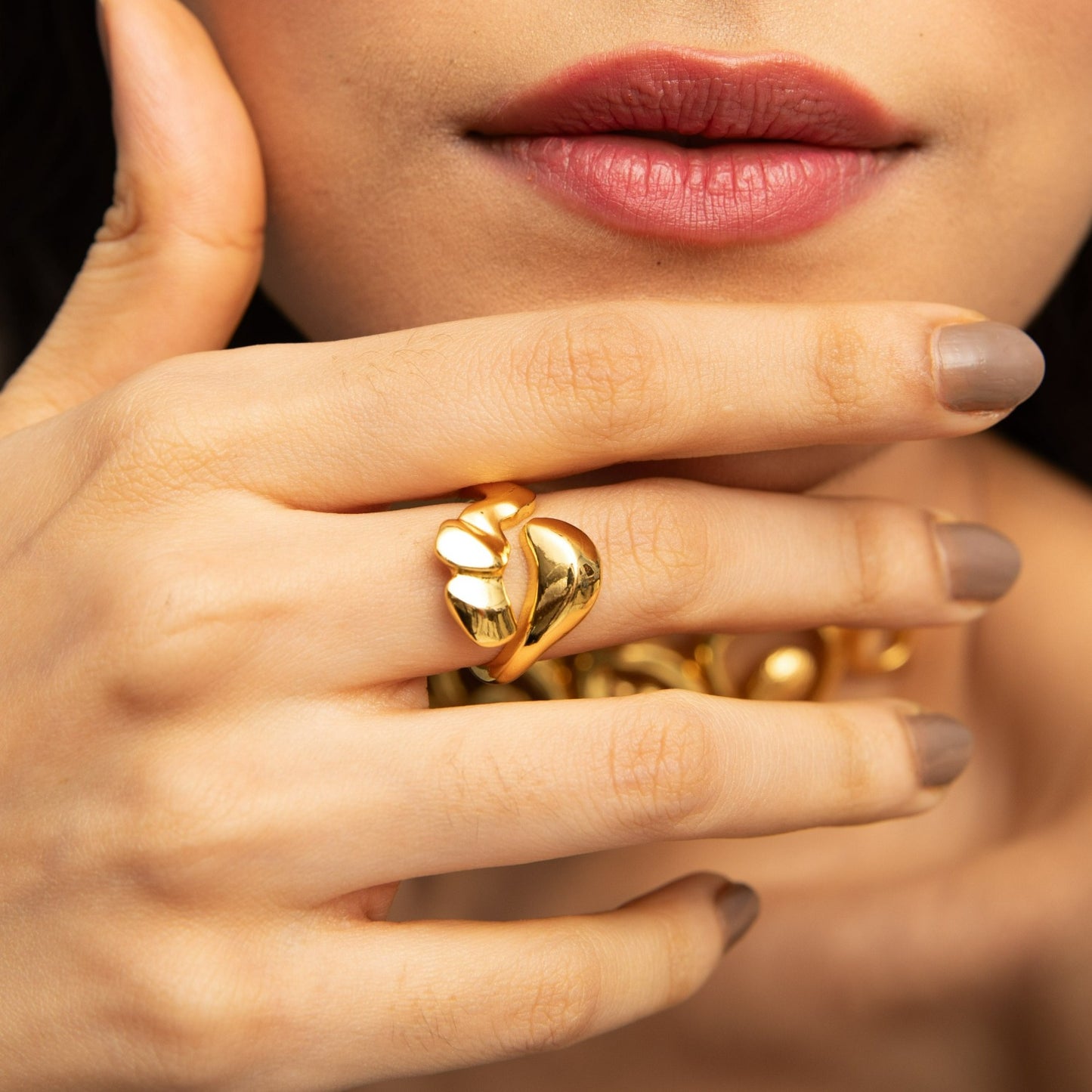 Sandscape Open Style Silver Ring