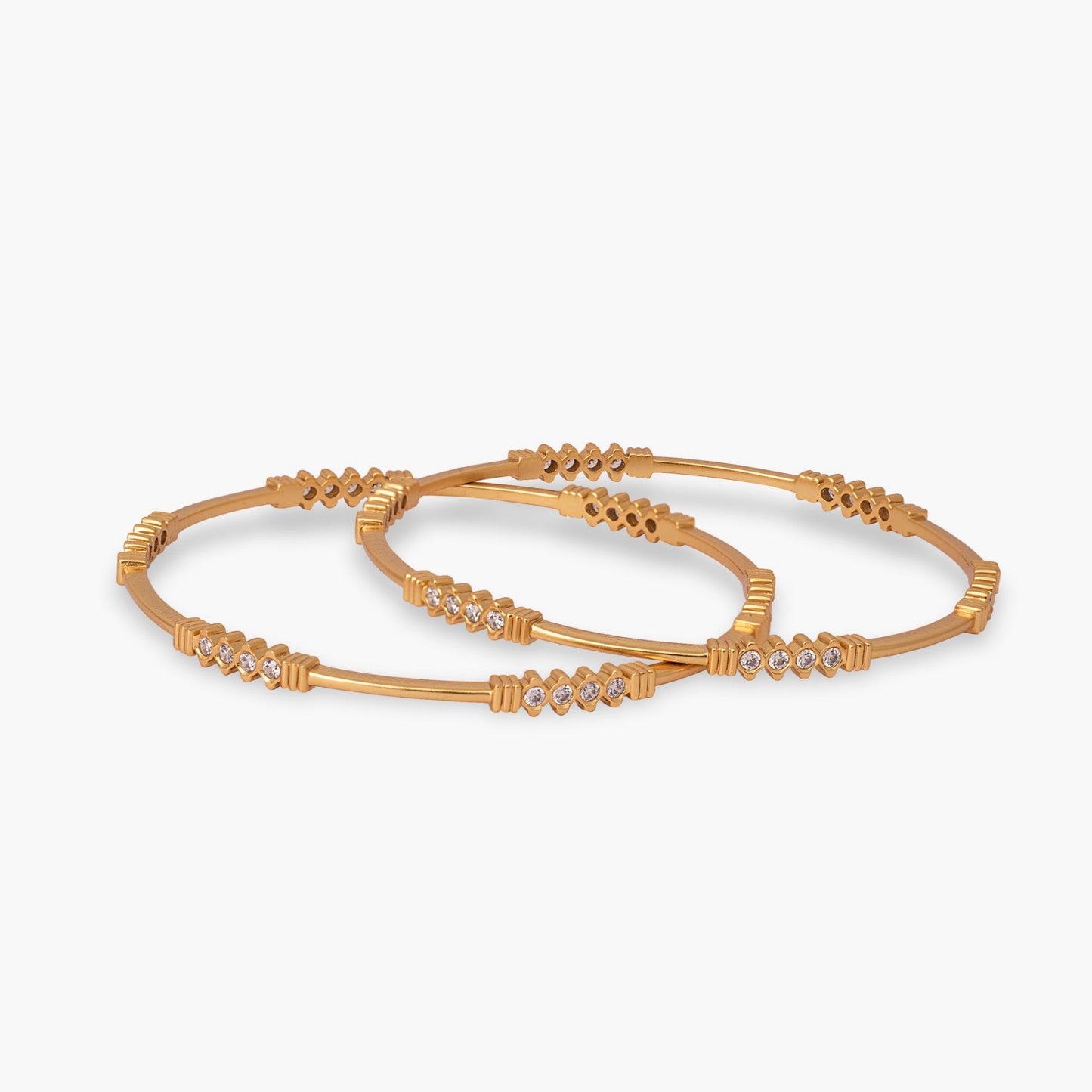 Ira CZ Silver Bangles