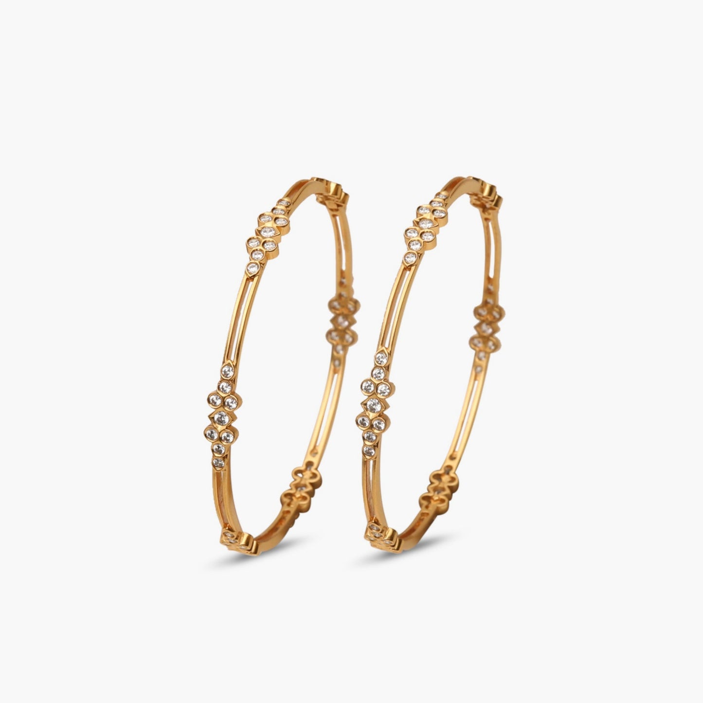 Eira CZ Silver Bangles