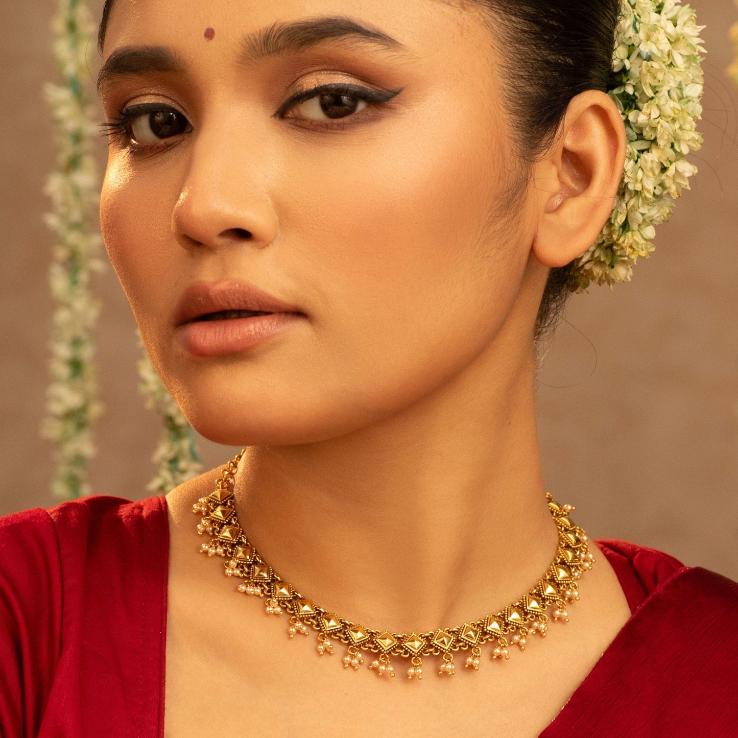 Rekha Antique Silver Necklace