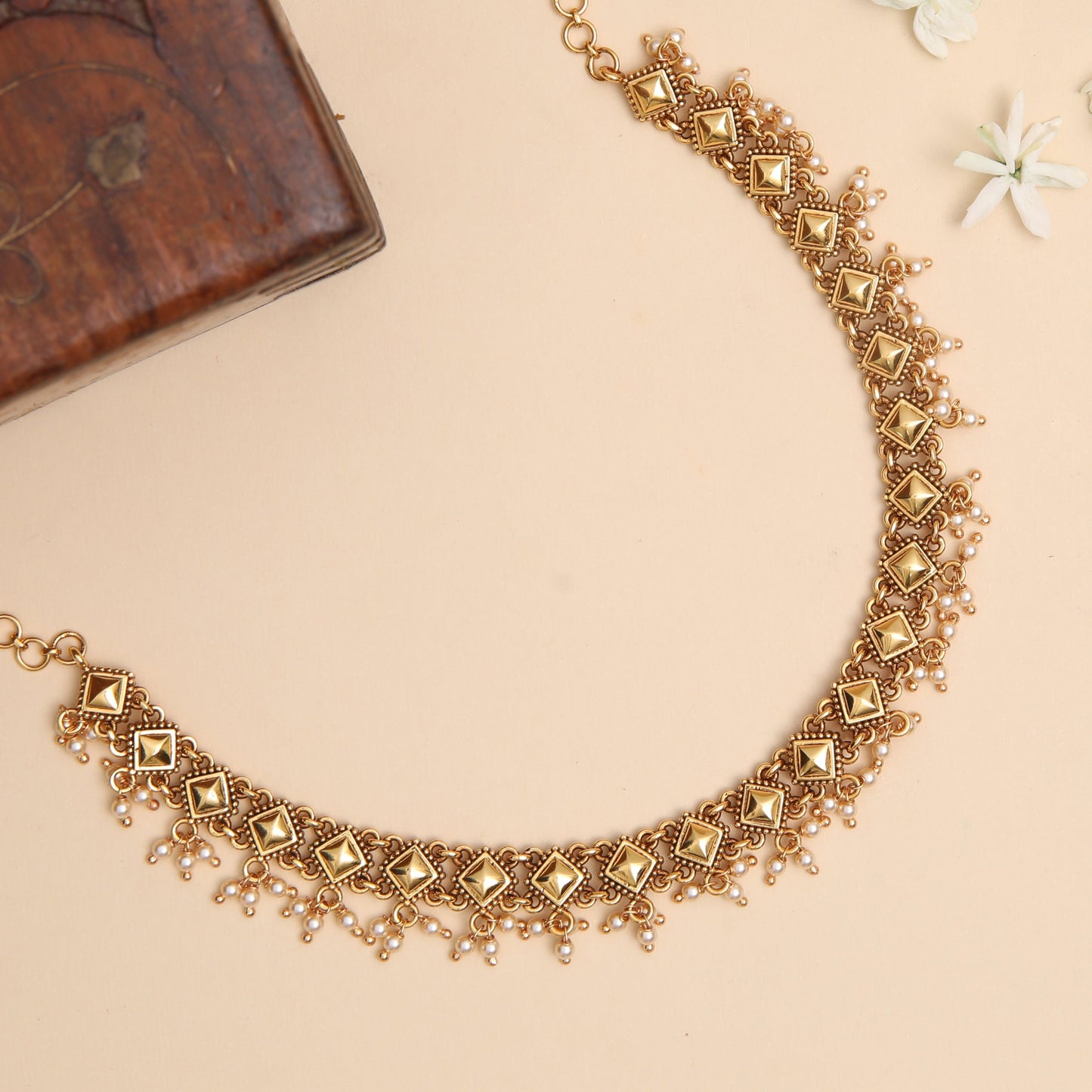 Rekha Antique Silver Necklace