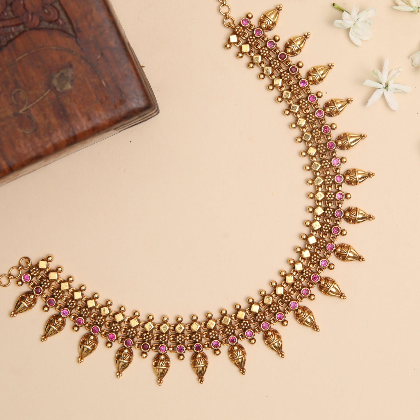 Daksha Antique Silver Necklace