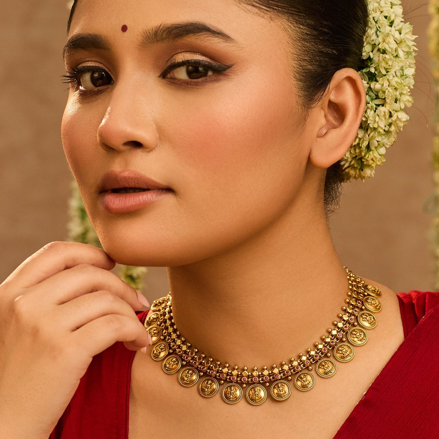 Kalindi Kasu Antique Silver Necklace