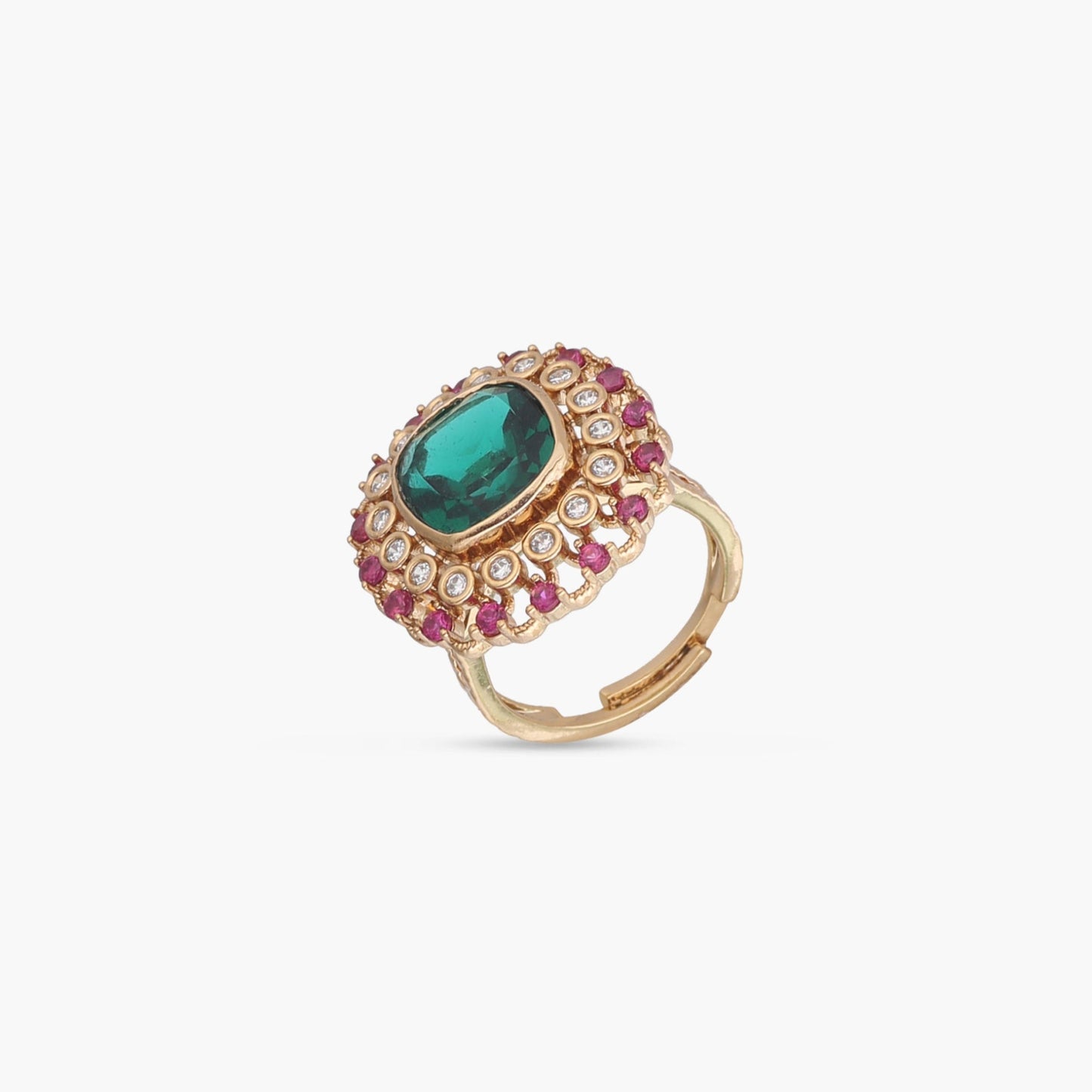 Prajwala Moissanite Silver Ring