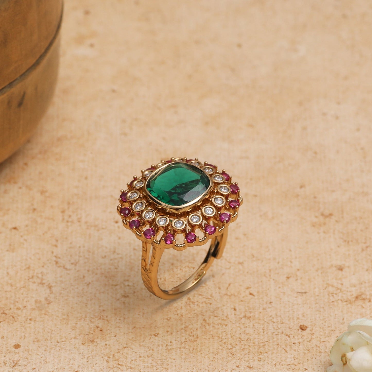 Prajwala Moissanite Silver Ring