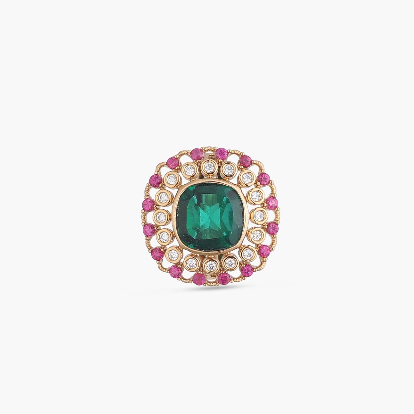 Prajwala Moissanite Silver Ring