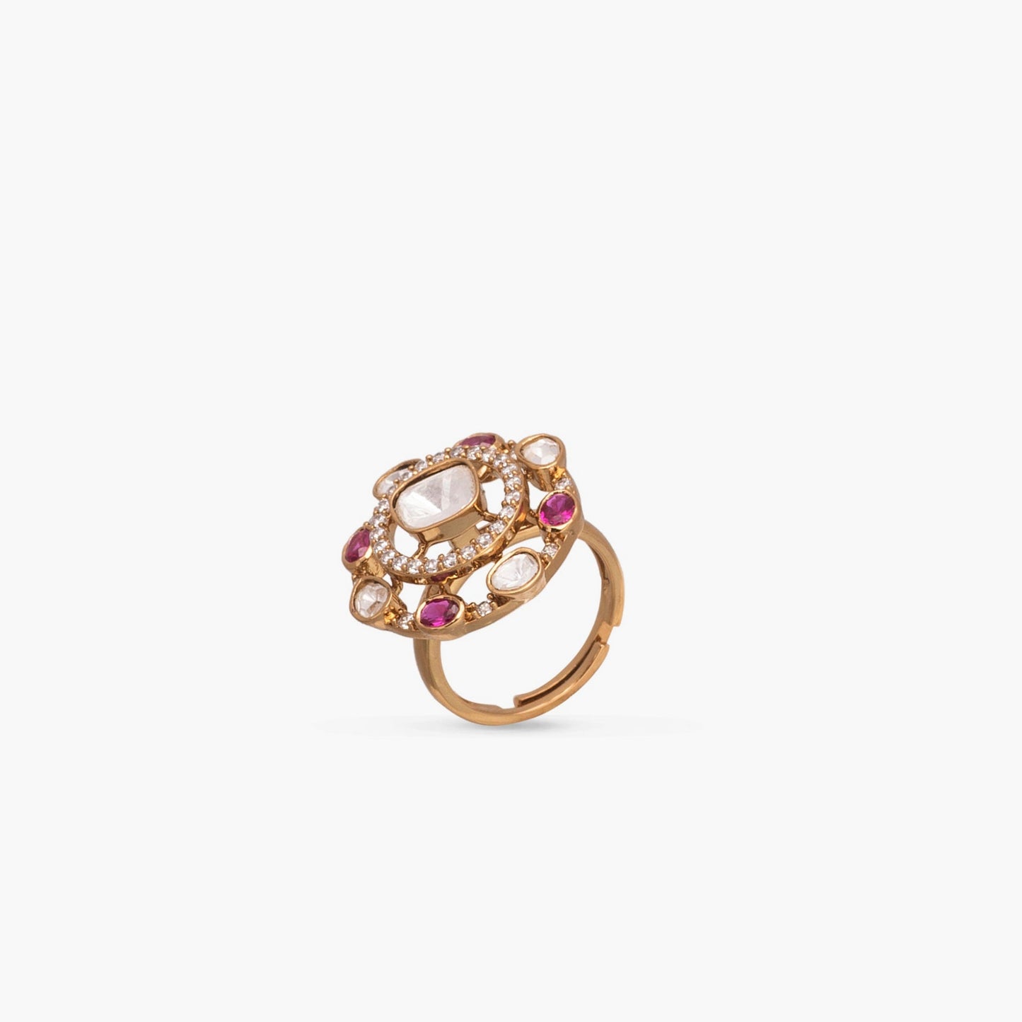 Arwa Moissanite Silver Ring