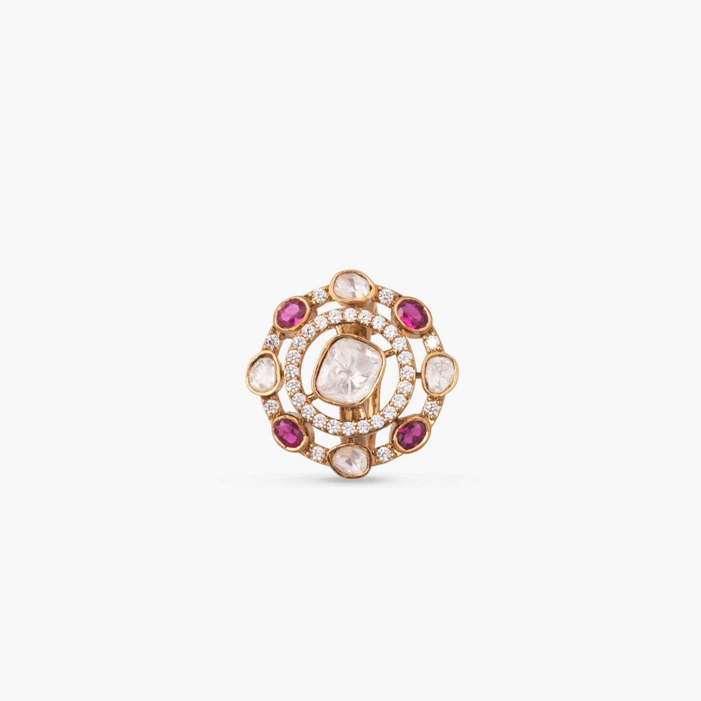 Arwa Moissanite Silver Ring