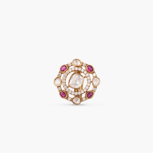 Arwa Moissanite Silver Ring